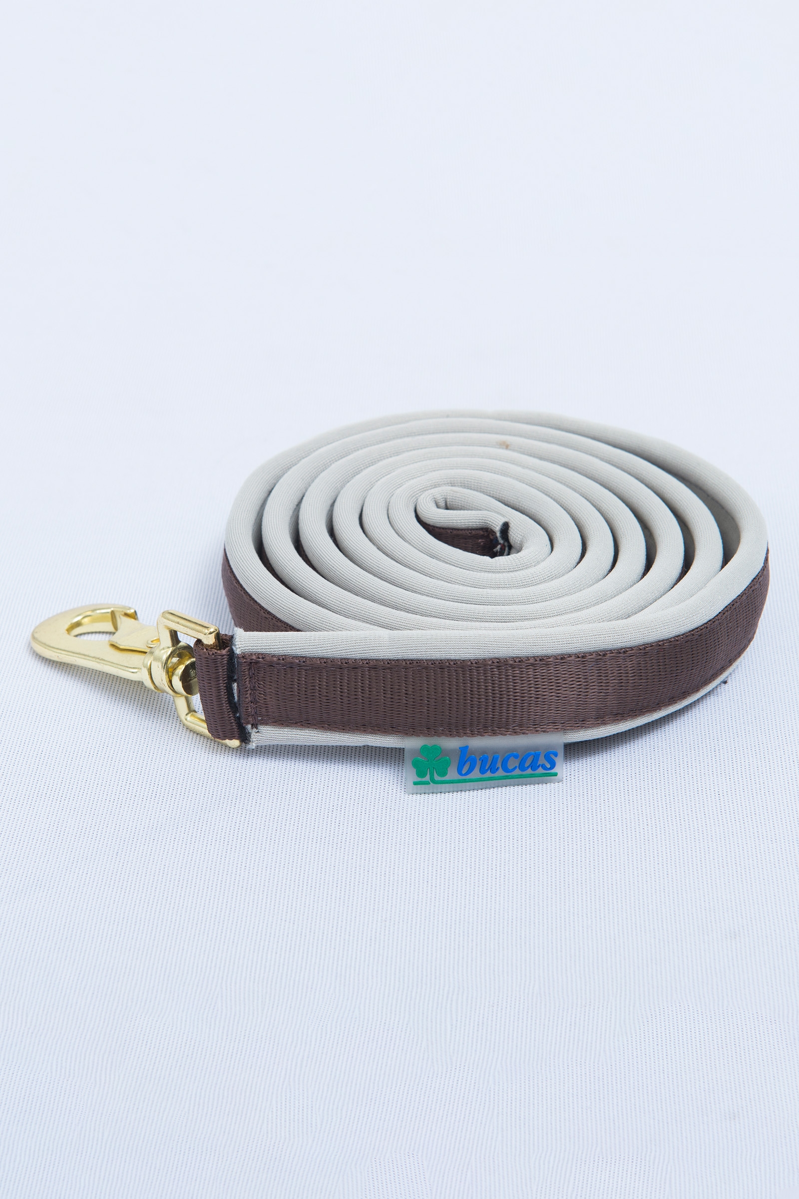 Chocolate Brown/Silver Bucas Dublin padded lead rein