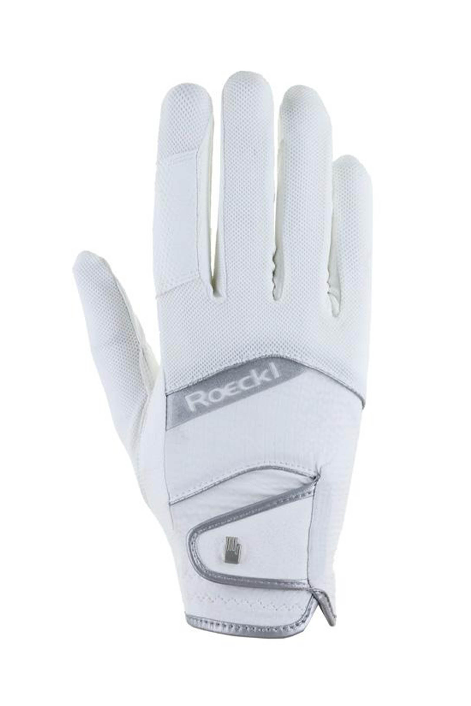 White Roeckl Millero Riding Gloves