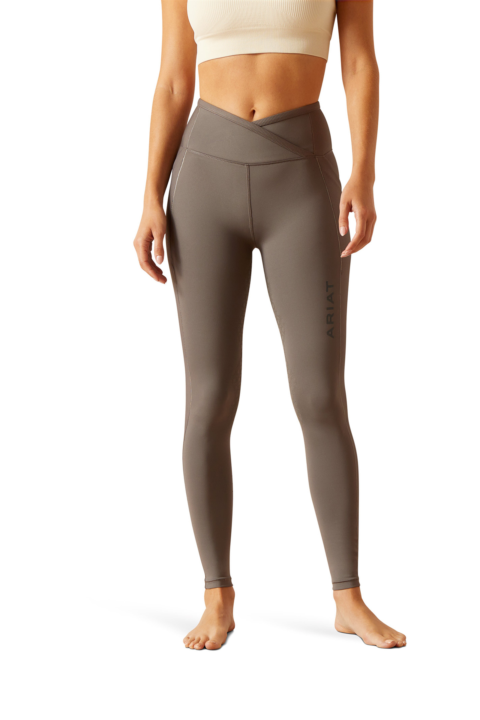 Plum Grey Ariat Eos Chic Women´s Half Grip Riding Tights