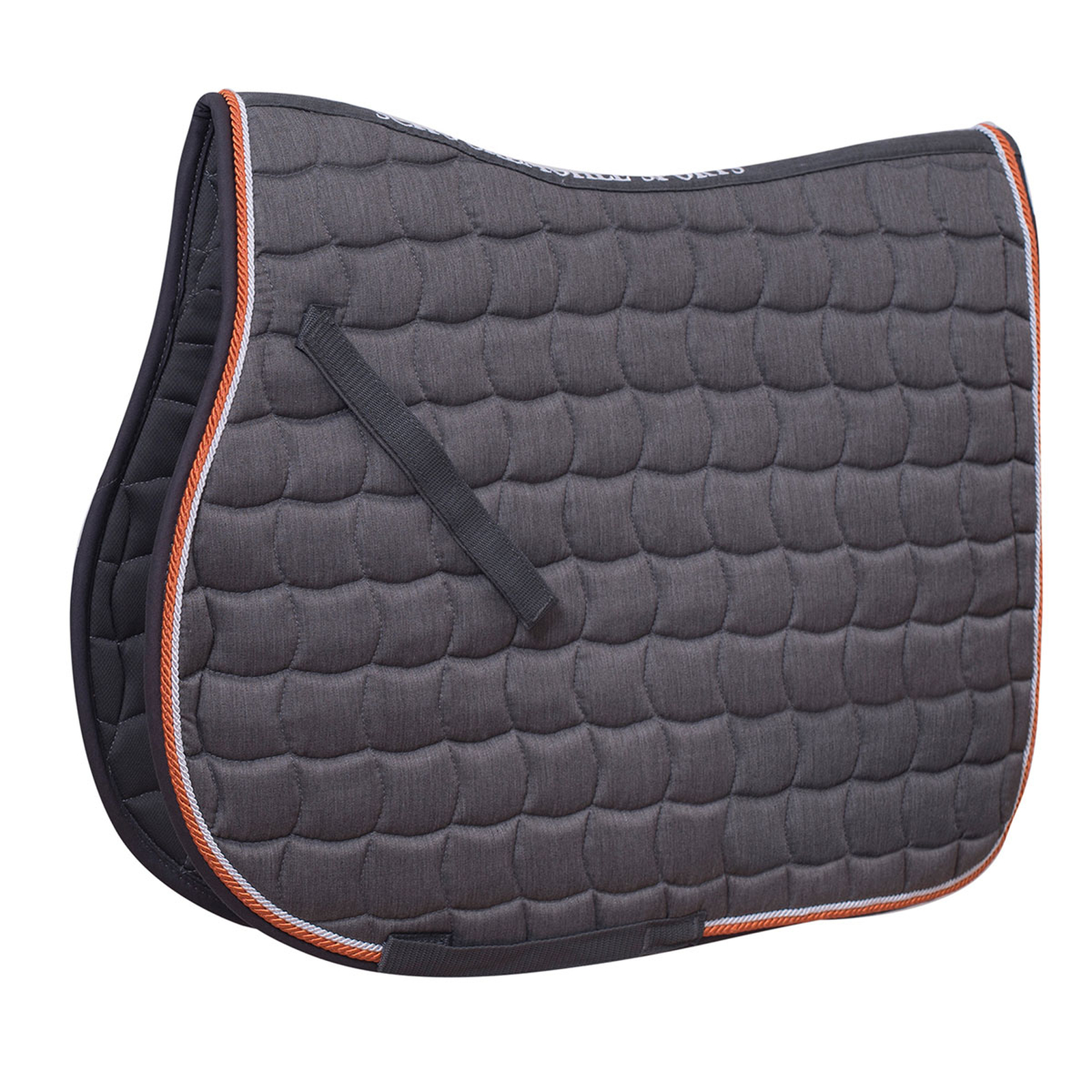 Grey Melange/Orange Schockemöhle Sports Dynamite S, Saddle pad Jumping, sportive