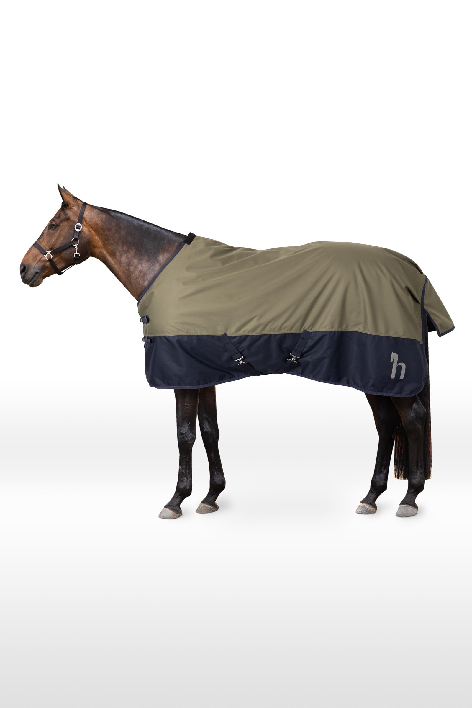 Olive Horze 600D Turnout Rug, 100g