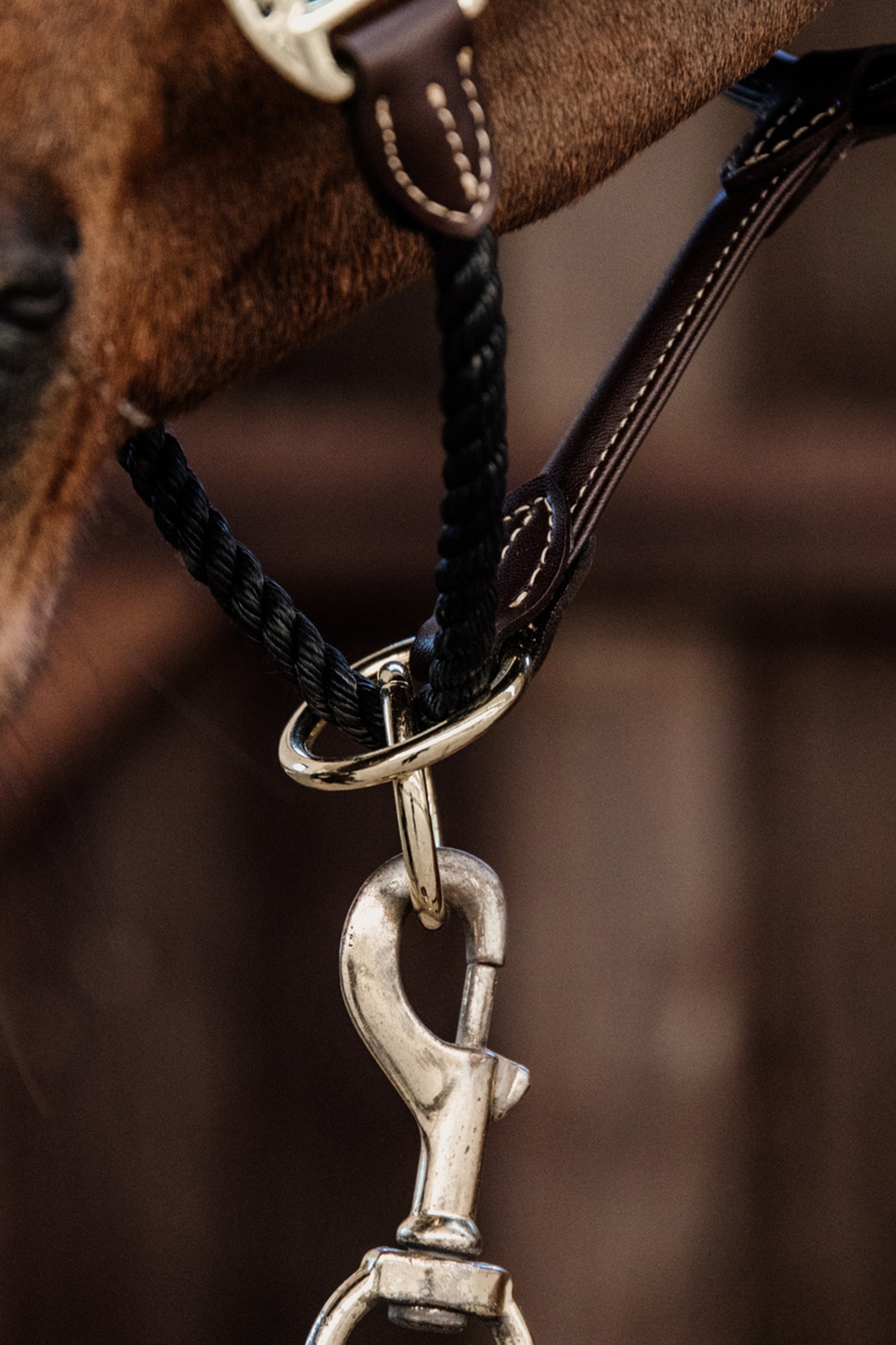 Kentucky Horsewear Leather Rope Halter