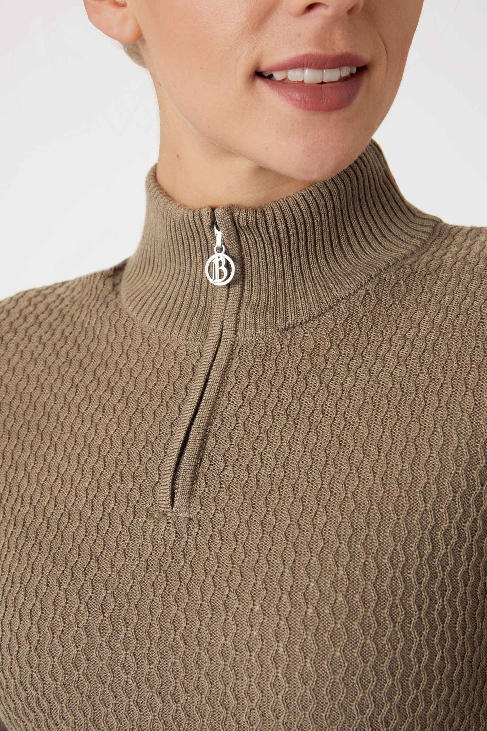 B Vertigo Ruth Women's Knitted Pullover with Zipper