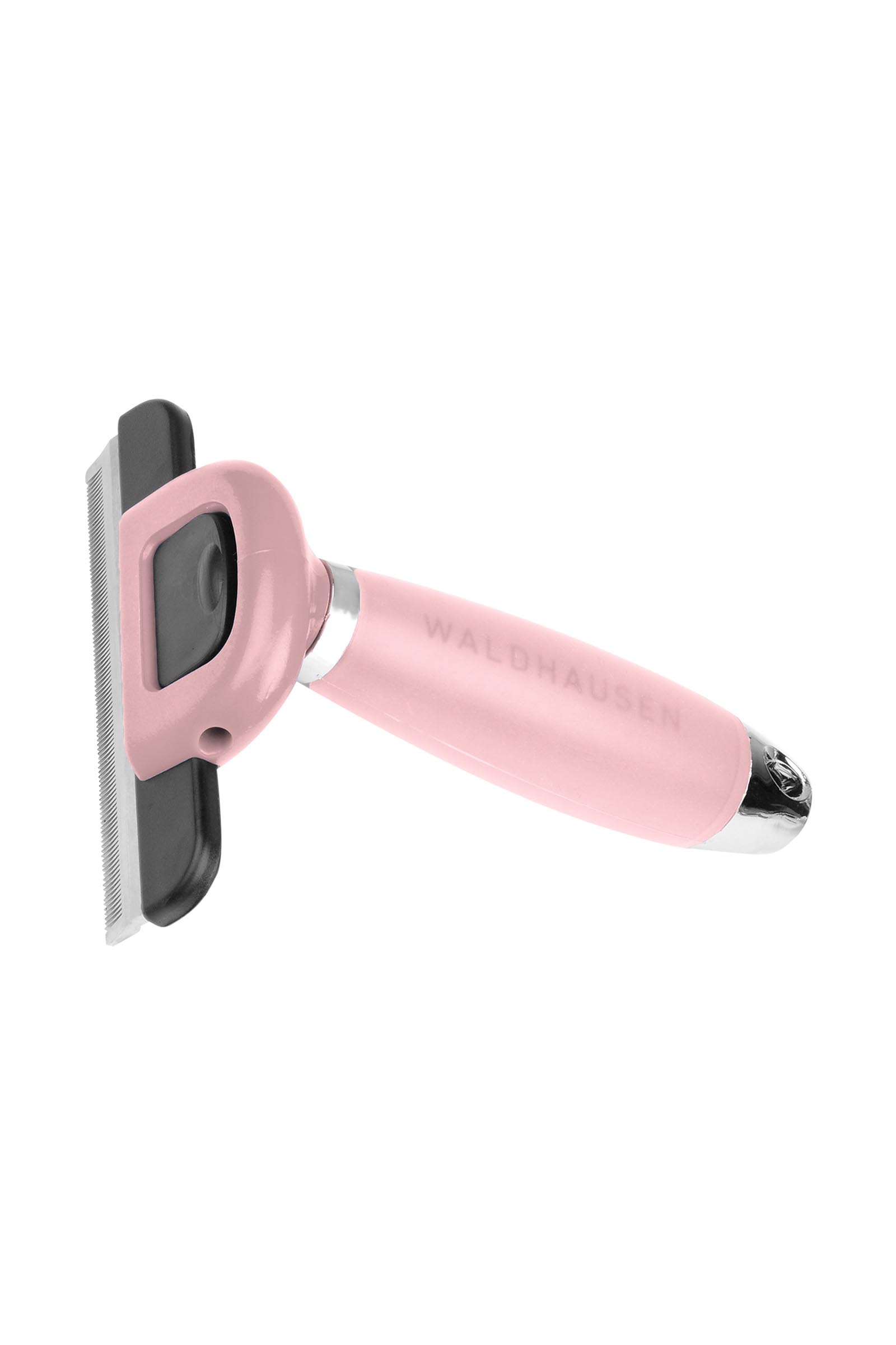 Rose Light Pink Waldhausen Deshedding Comb With Gel Handle, Large