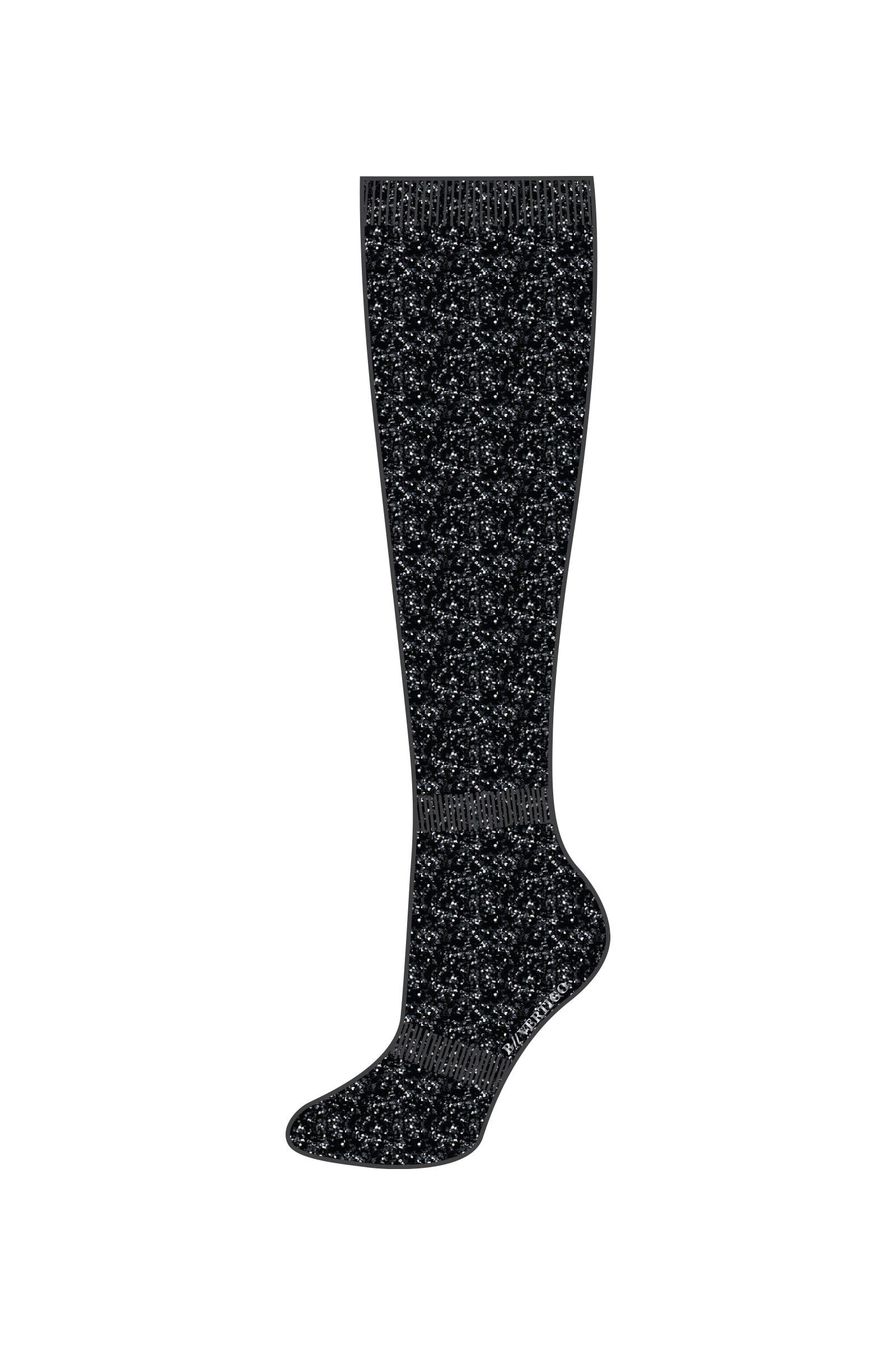 B Vertigo Shimmer Bamboo Riding Socks