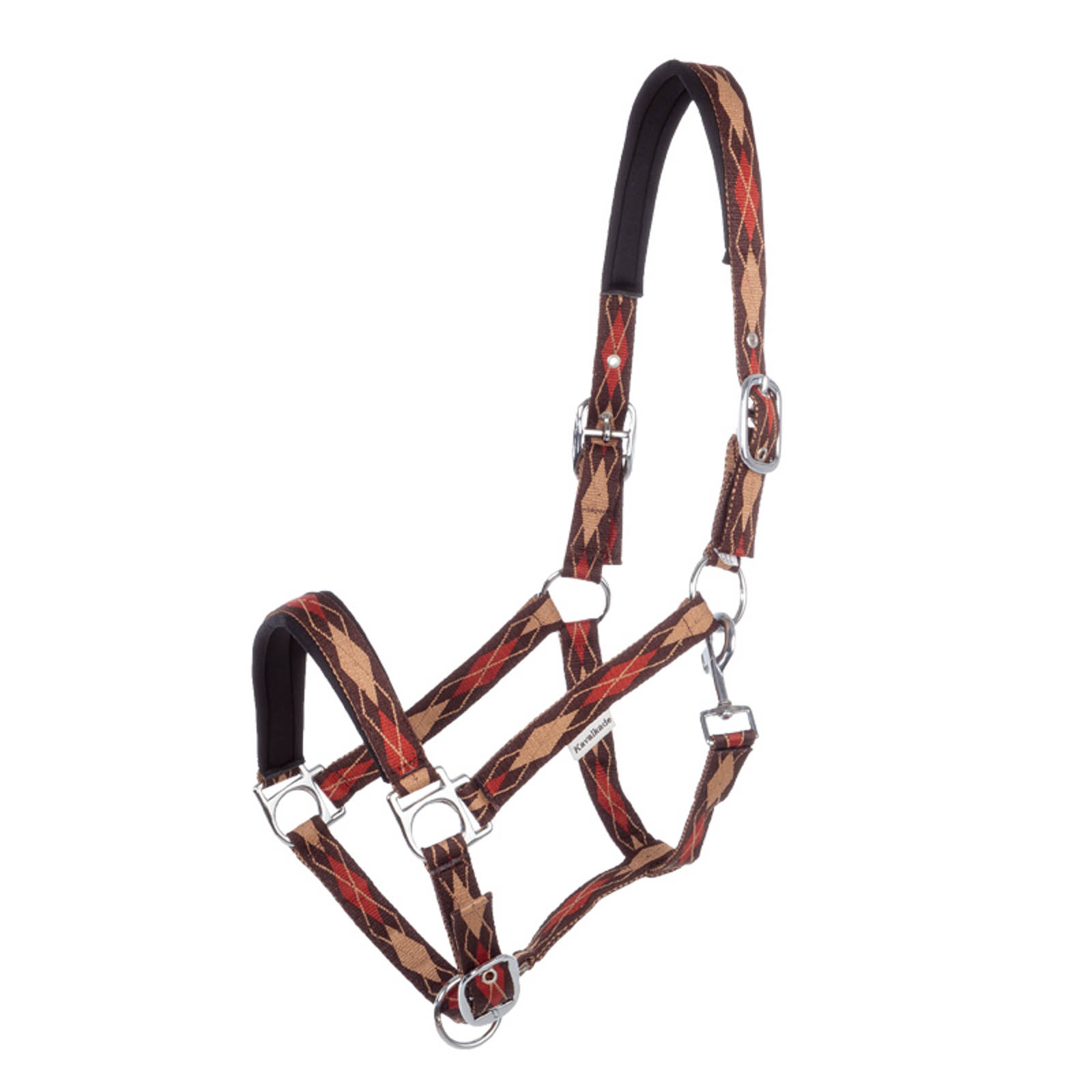 Brown/ Light Brown/ Orange Kavalkade Classic Raute Halter