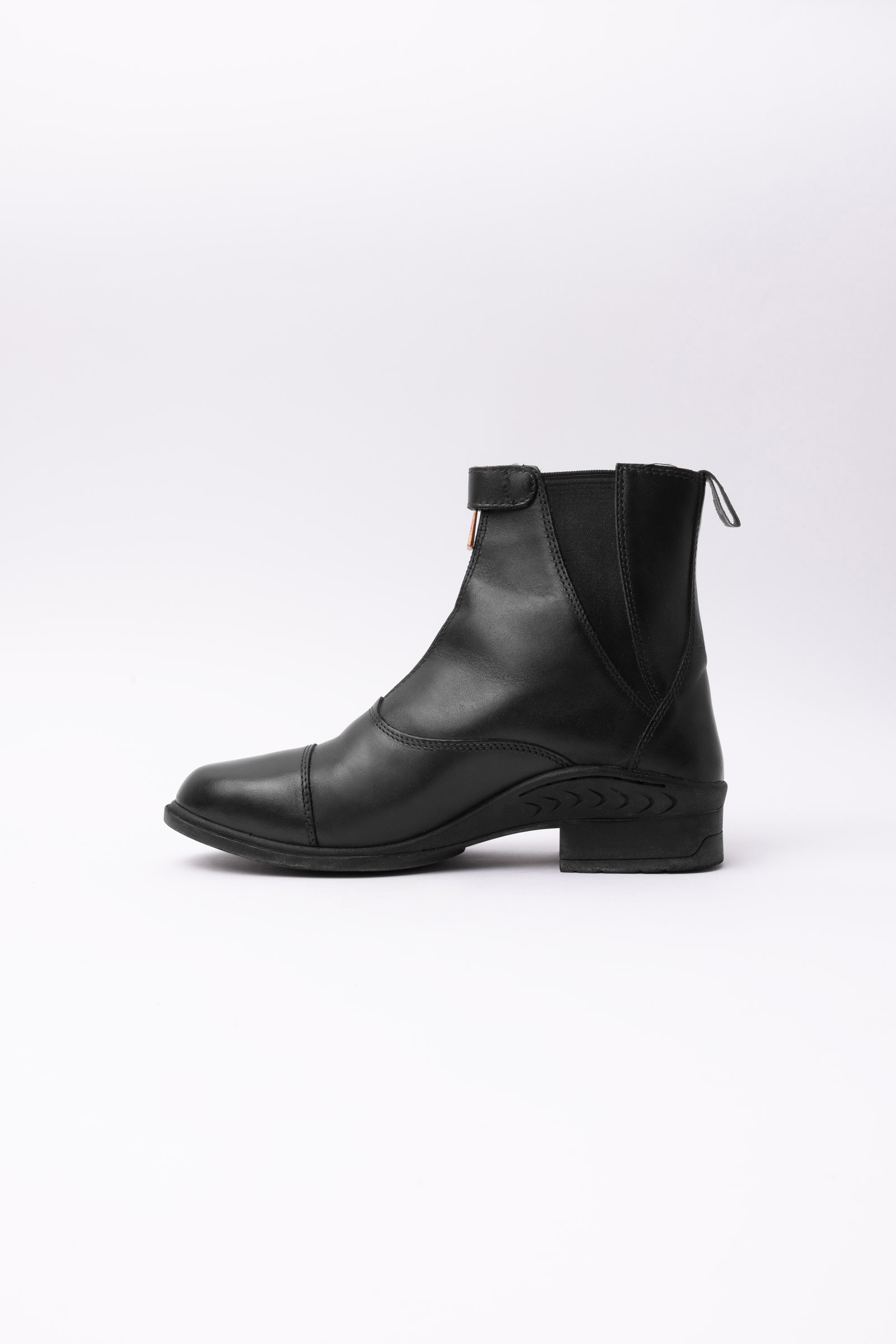Horze Rose Leather Jodphur Boots with Front Zipper