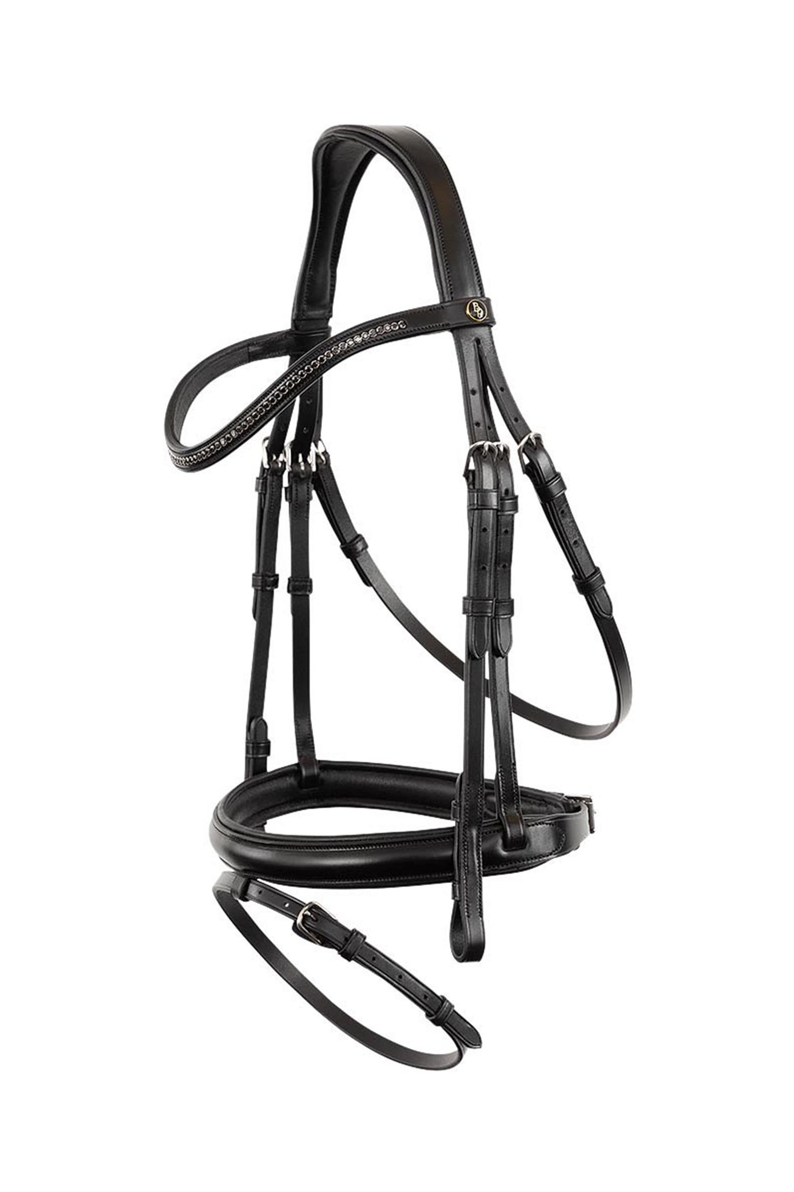Black/Silver BR Brackley Bridle With Combined Noseband