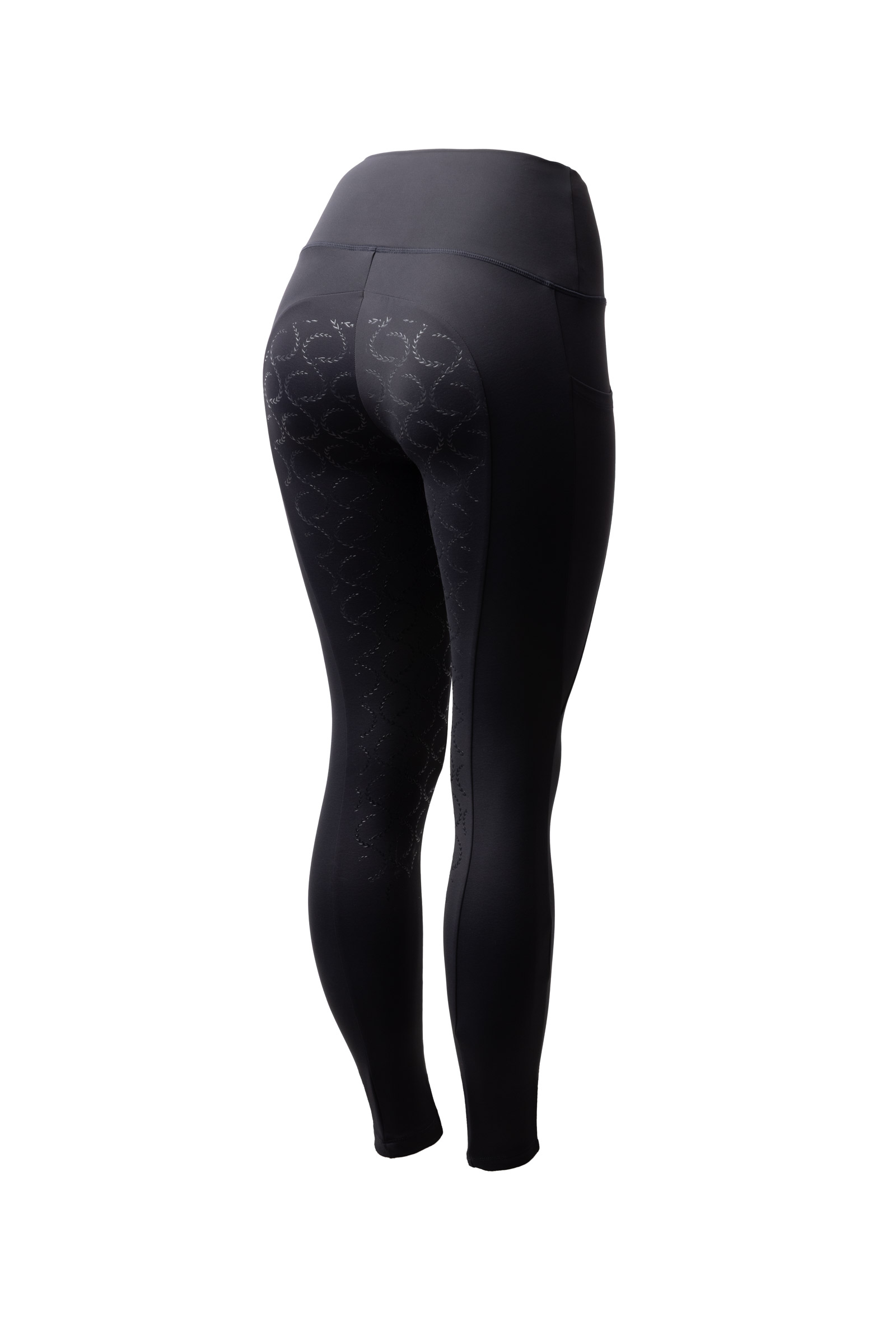 dark nay Horze Gillian Women's Thermo Fullgrip Tights