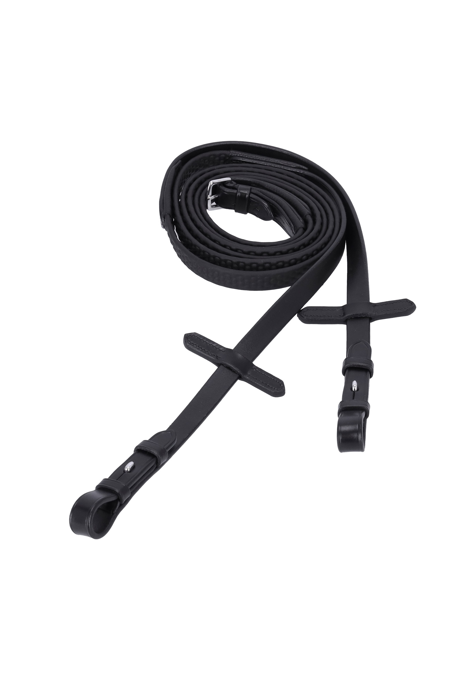 black/silver Schockemöhle Sports Soft Rubber Reins Dots