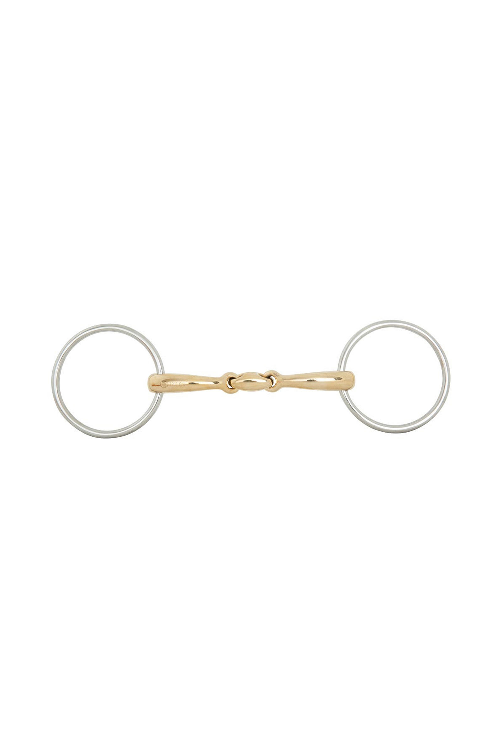BR Soft Contact Loose Ring Snaffle, Double Jtd., 16 mm