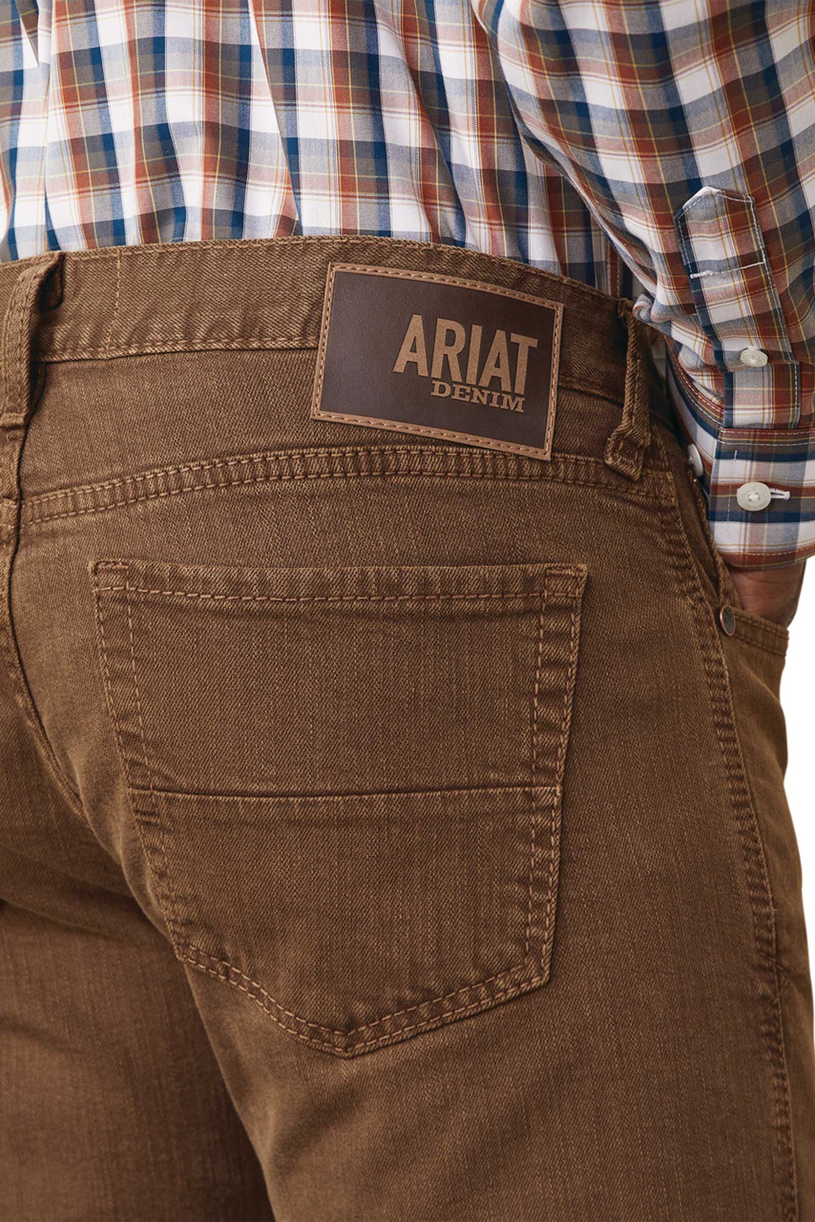 Ariat Men's M7 Str Grizzly Straight Jeans Olive