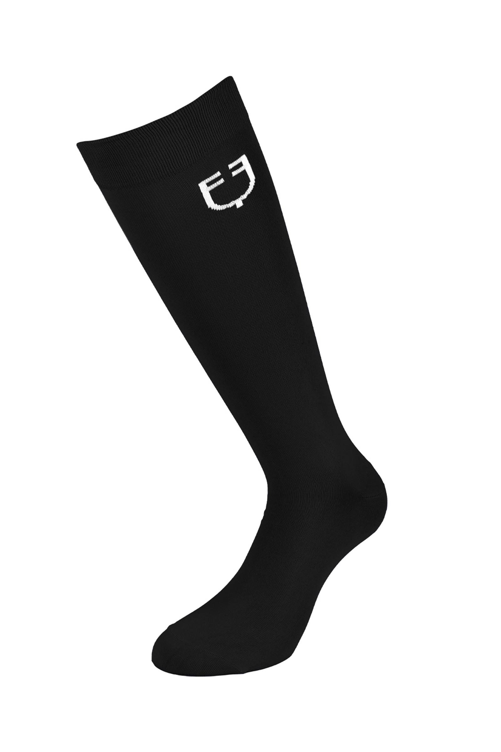 Black/White Equestro SS2026 Unisex Light Basic Sock