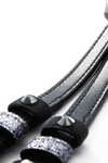 Kavalkade Spur straps leather Grey - rhinestones