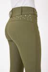 Horze Women's High Waist Full Grip Breeches with Crystals