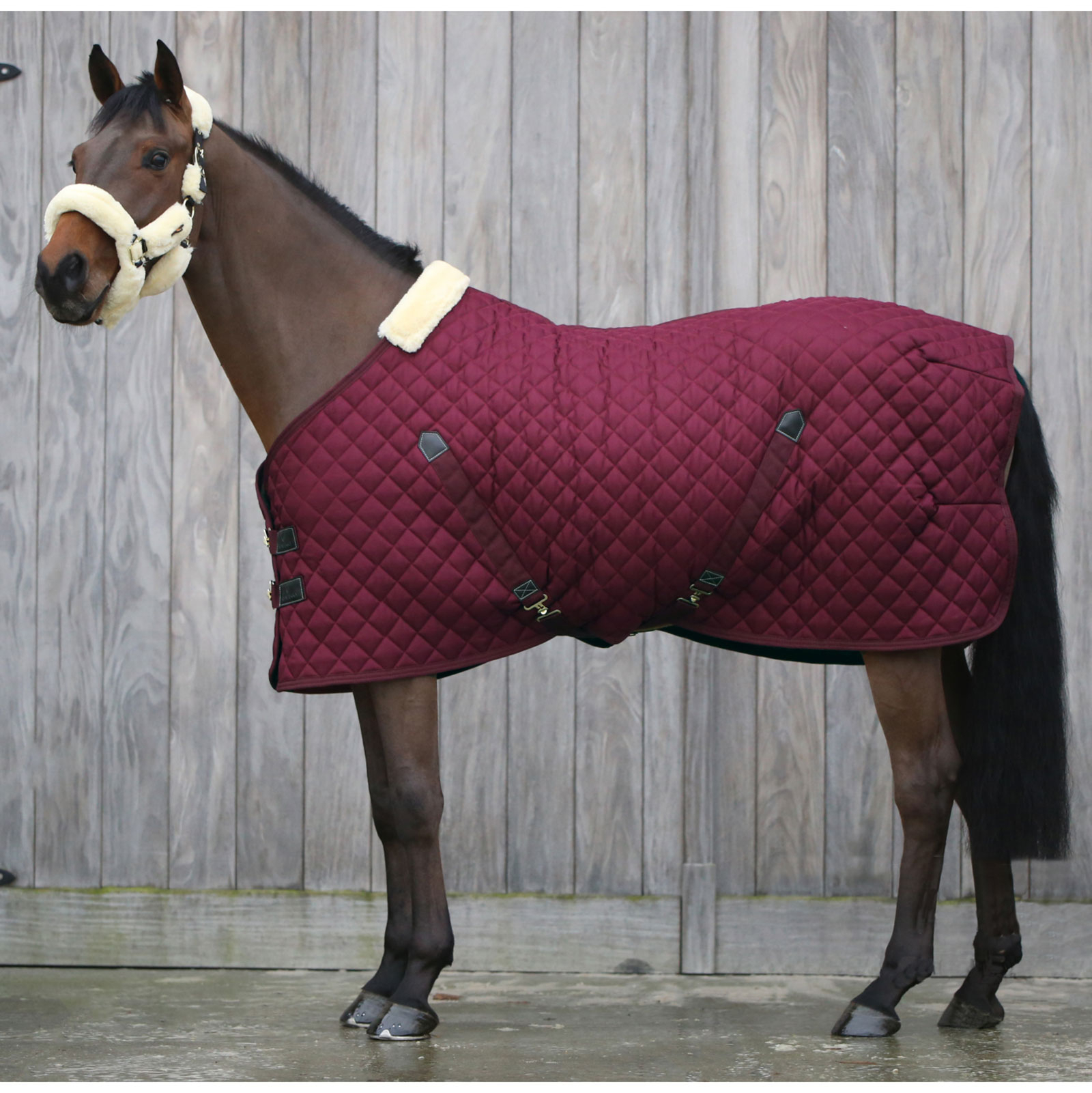 Dark Red Kentucky Horsewear Stable Rug, 400g