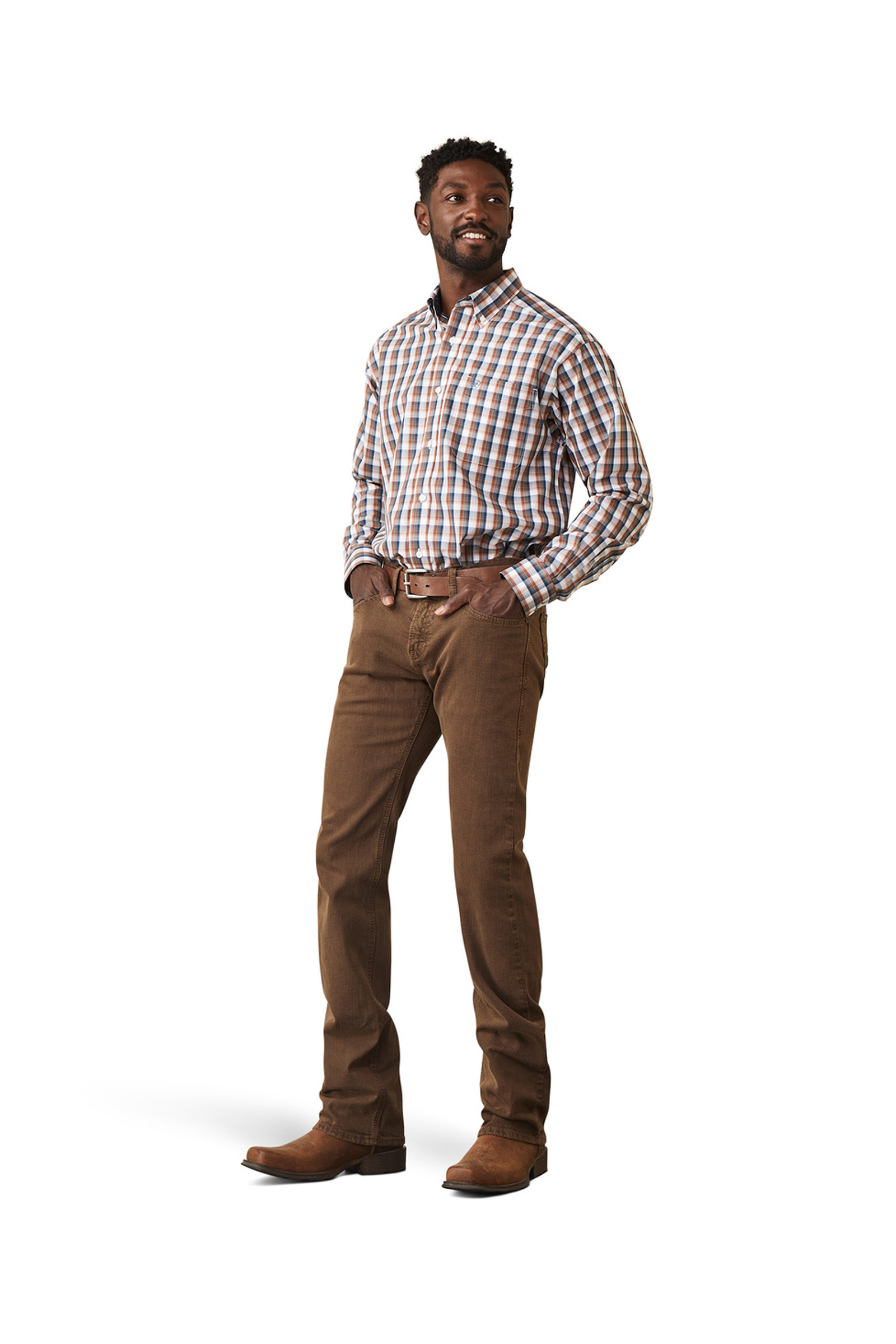 Ariat Men's M7 Str Grizzly Straight Jeans Olive