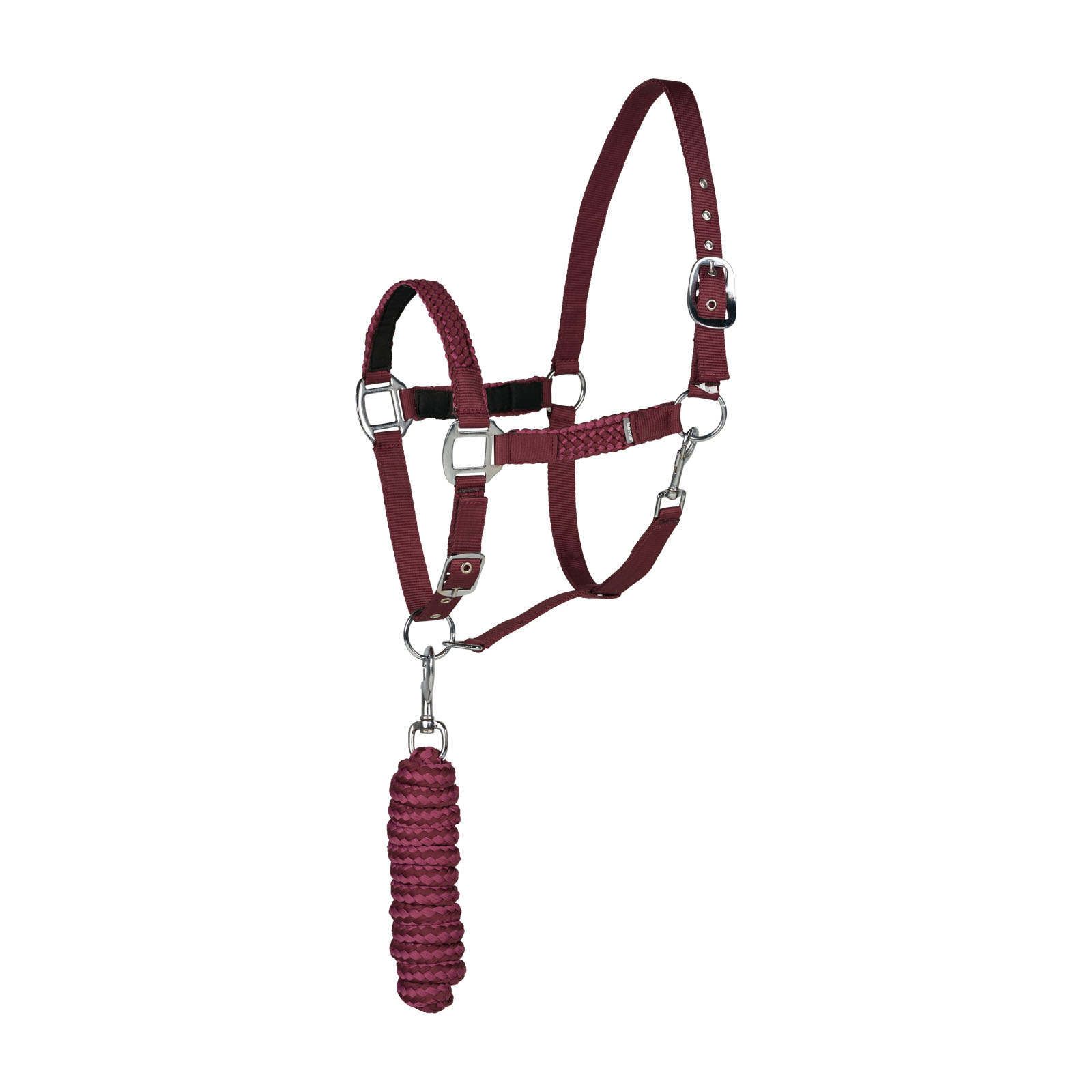 Wine Red/ Violet Quartz Purple Horze Chicago Halter & Lead Set