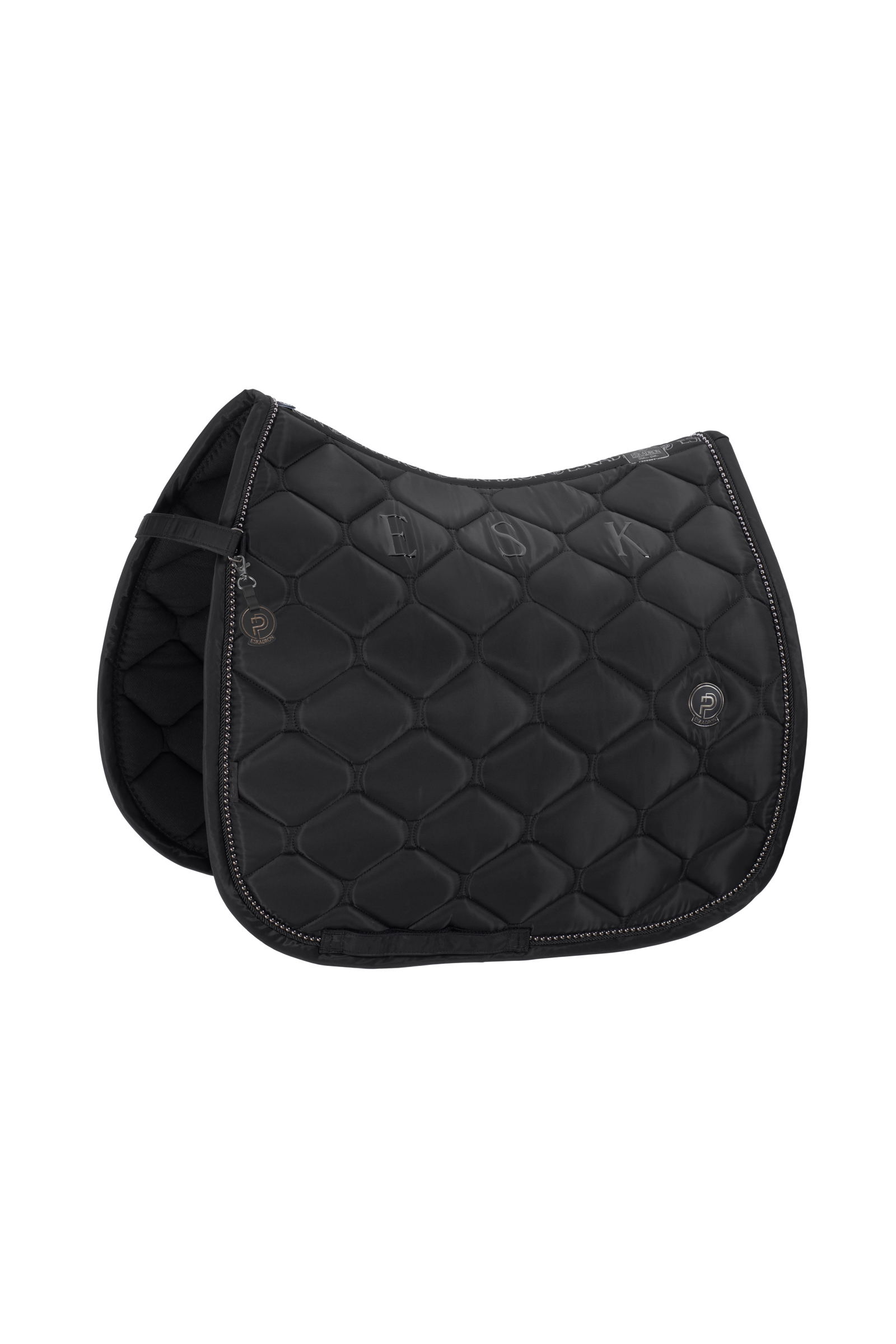 Black Eskadron Platinum 25 Highgloss Pearls Dressage Saddle Pad