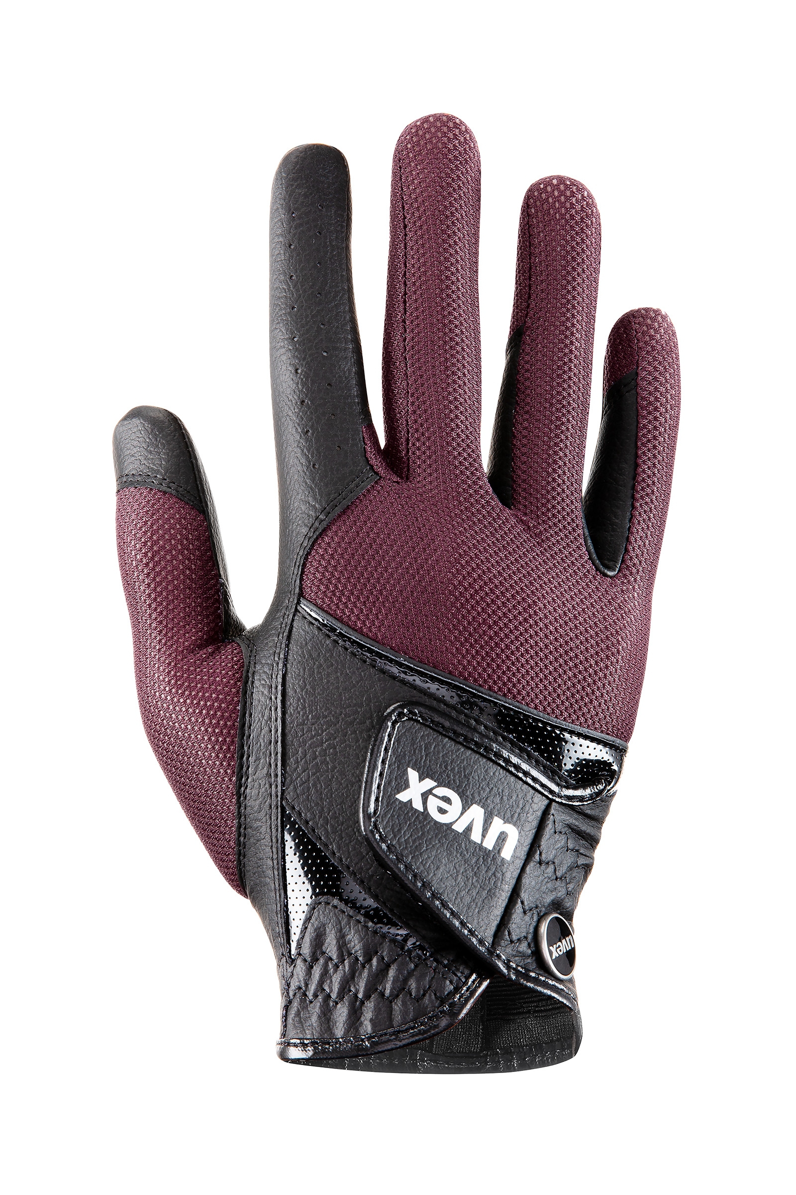 Black/ Bordeaux Uvex Sumair Riding Glove