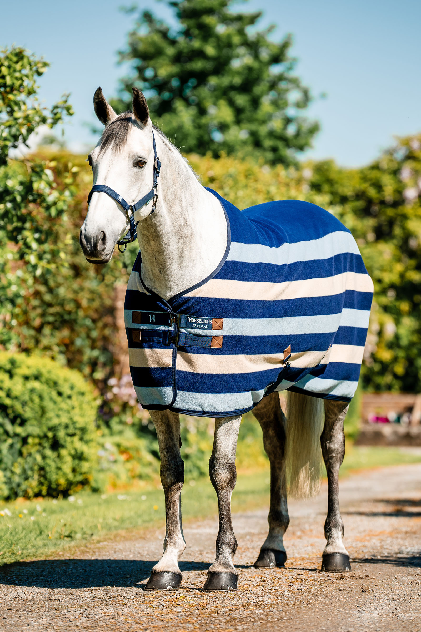 Witney Navy Horseware Newmarket Fleece Cooler