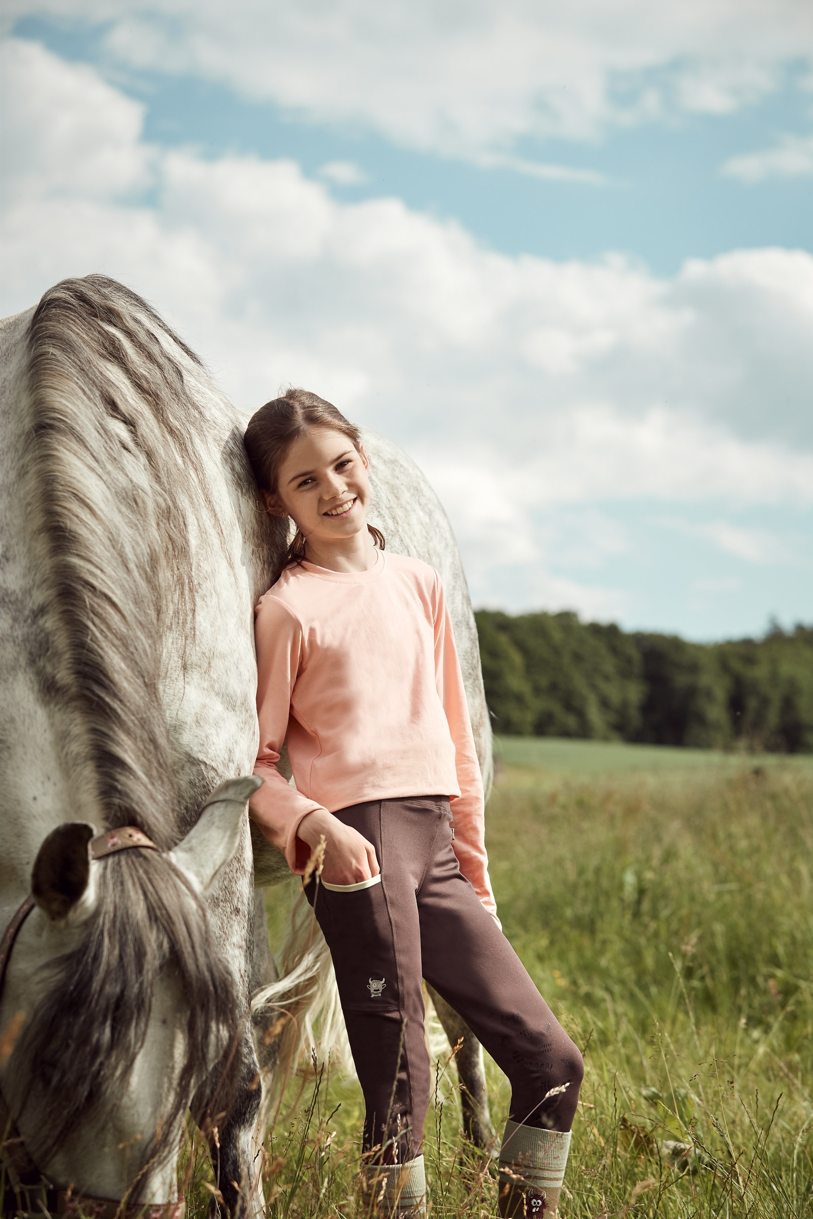 Horze Monster Kids Longsleeve Shirt