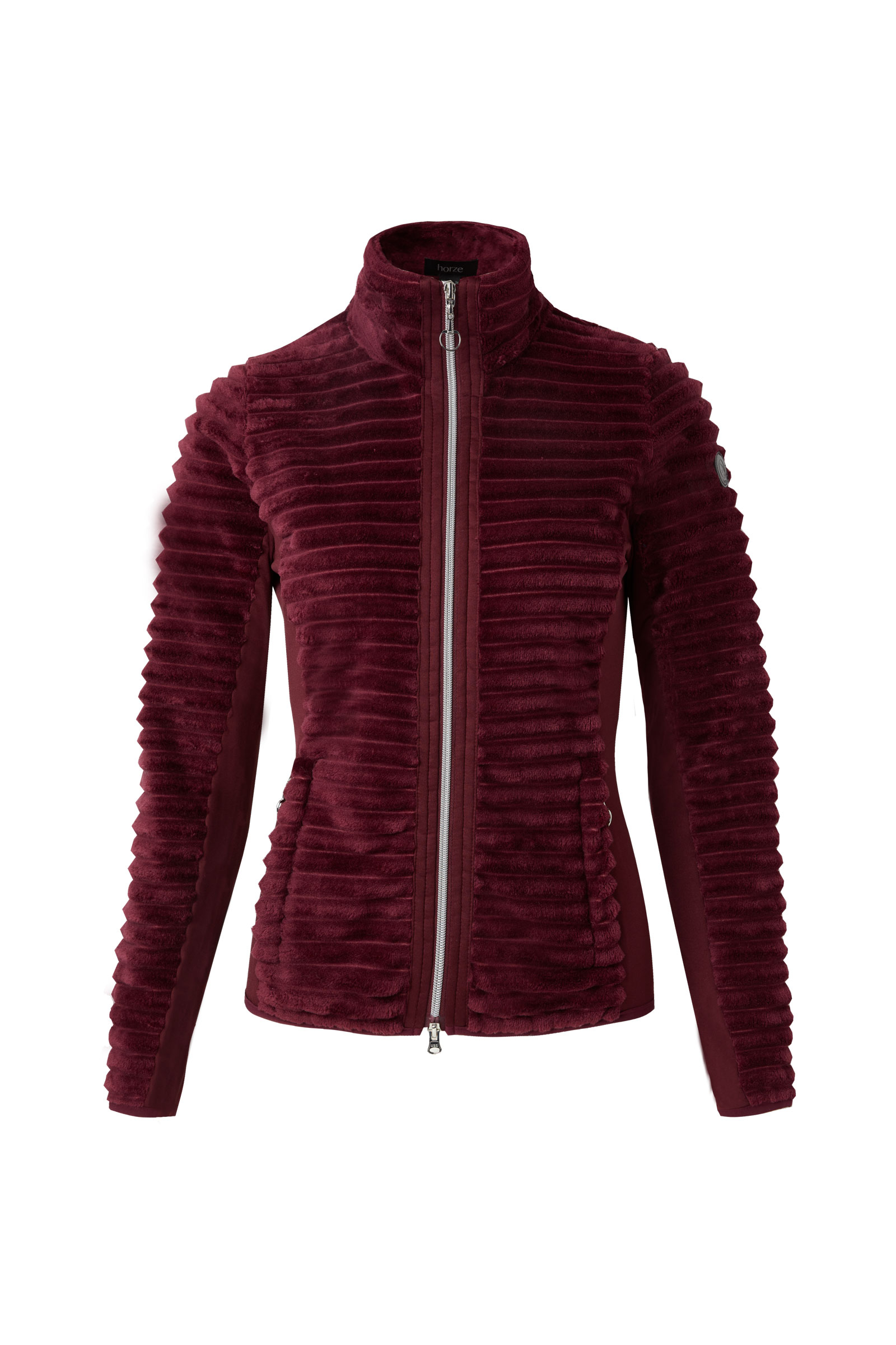 Horze Della Women's Striped Fleece Riding Riding Jacket