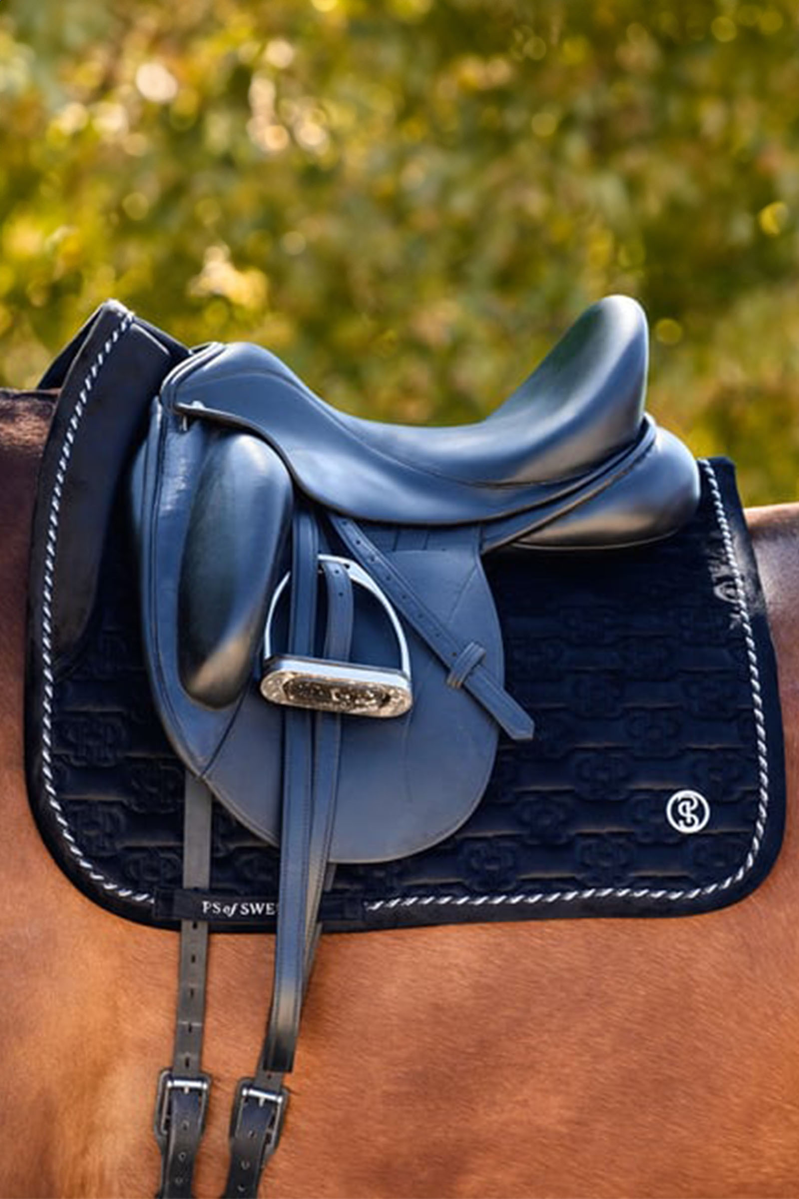 PS of Sweden Saddle Pad Velvet Monogram Dressage