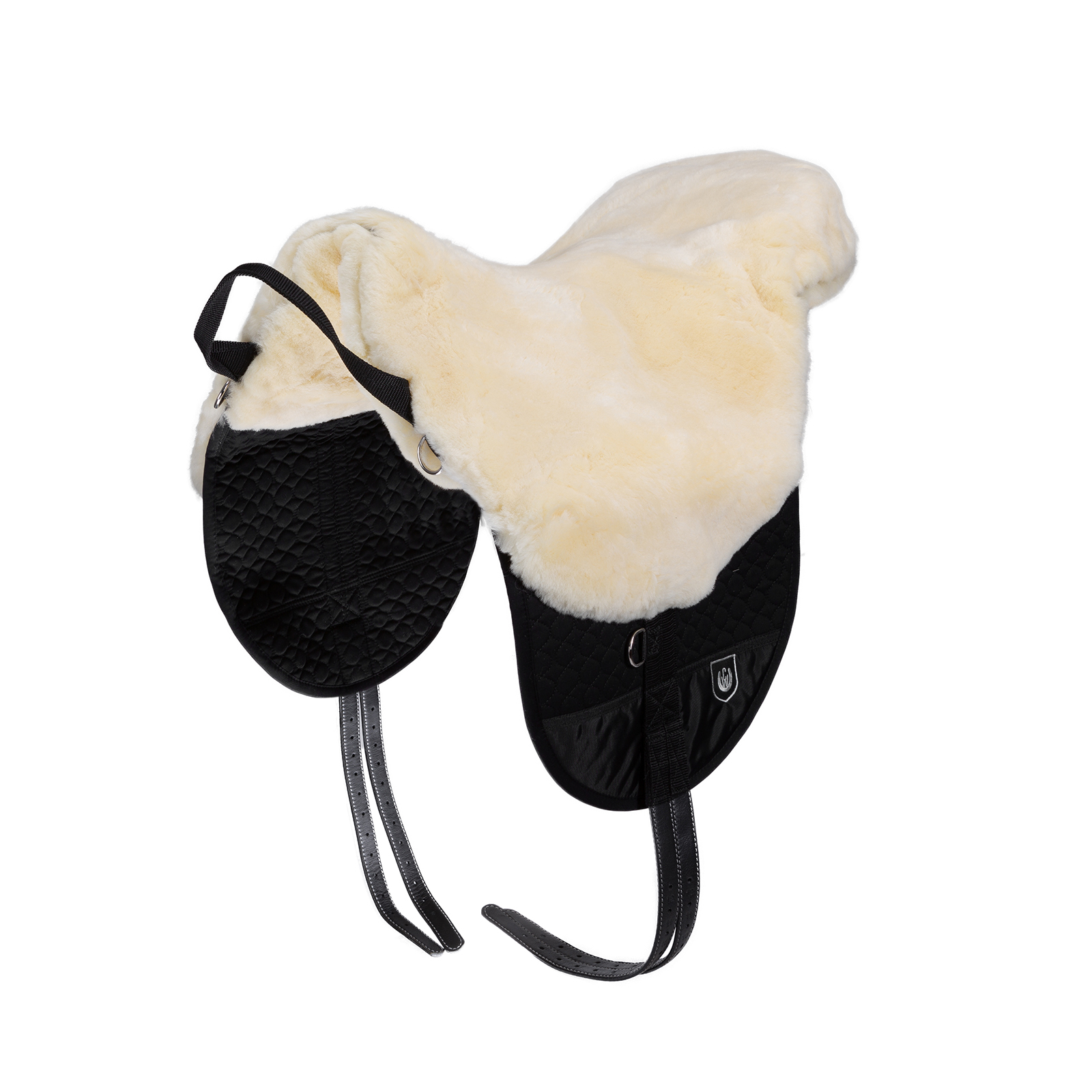 Off-White/Black Christ Bareback riding pad, Basic plus