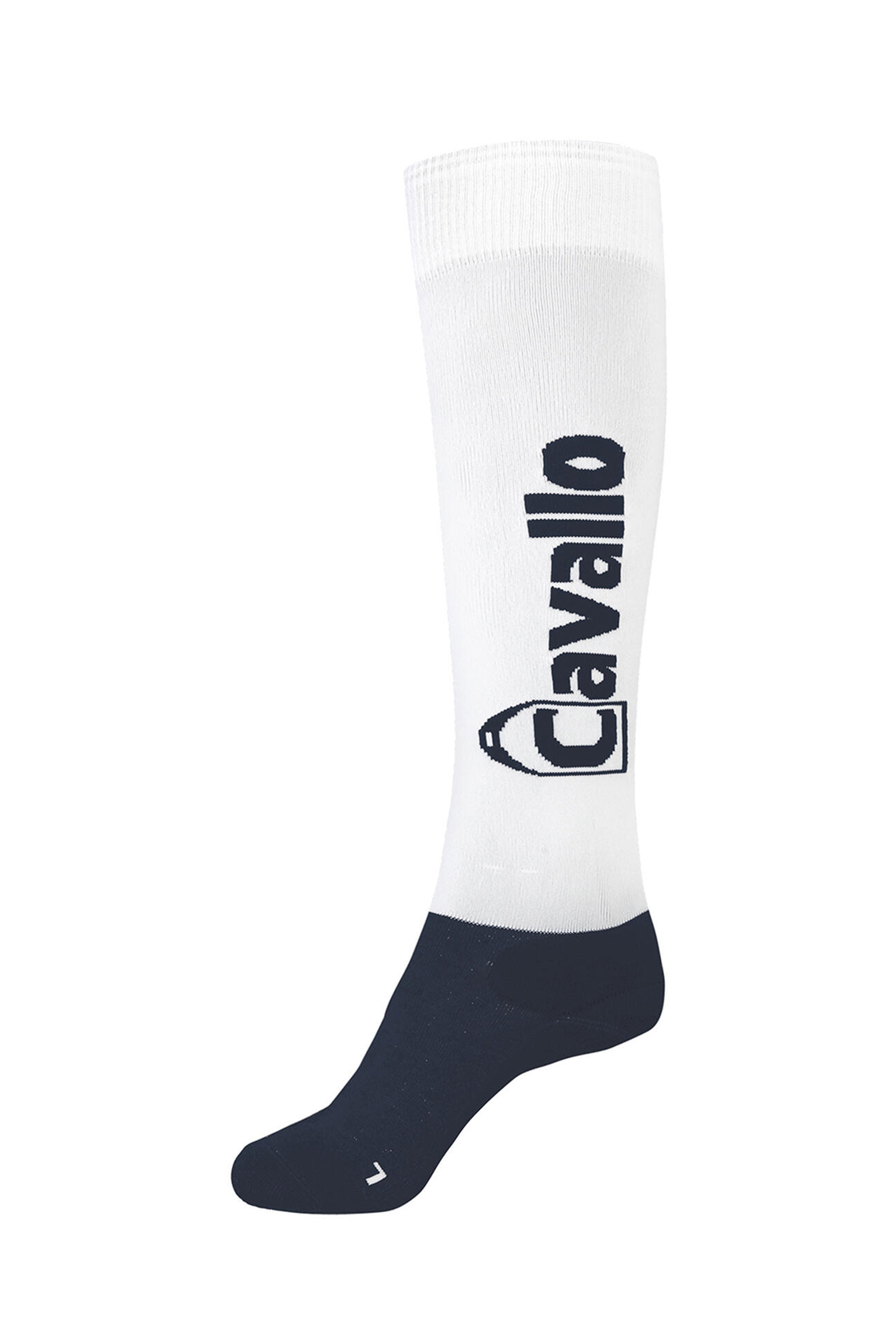 White/Dark Blue Cavallo CavalSimo C Knee Socks