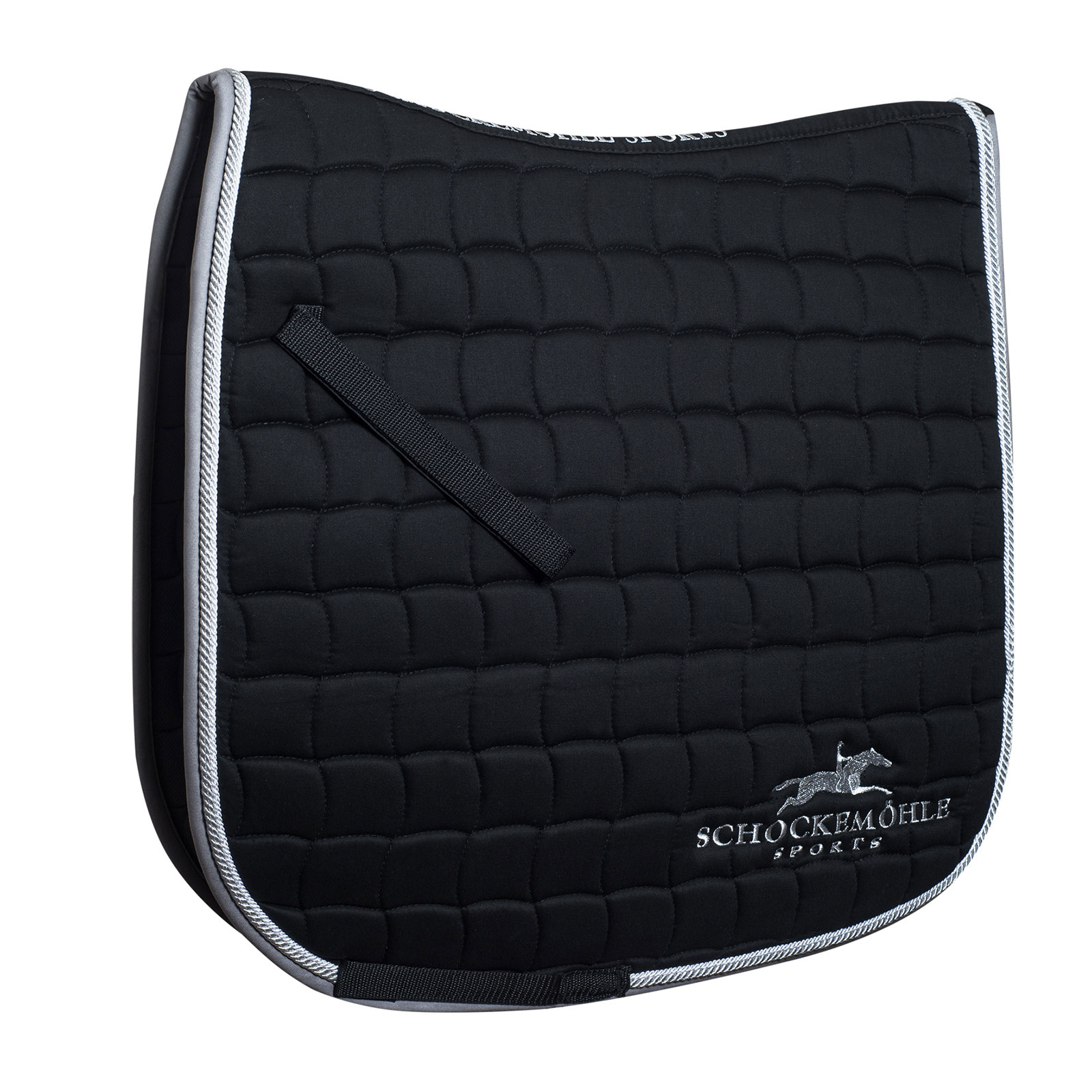 Black/Silver Schockemöhle Sports Dynamite DL, Saddle pad Dressage with logo