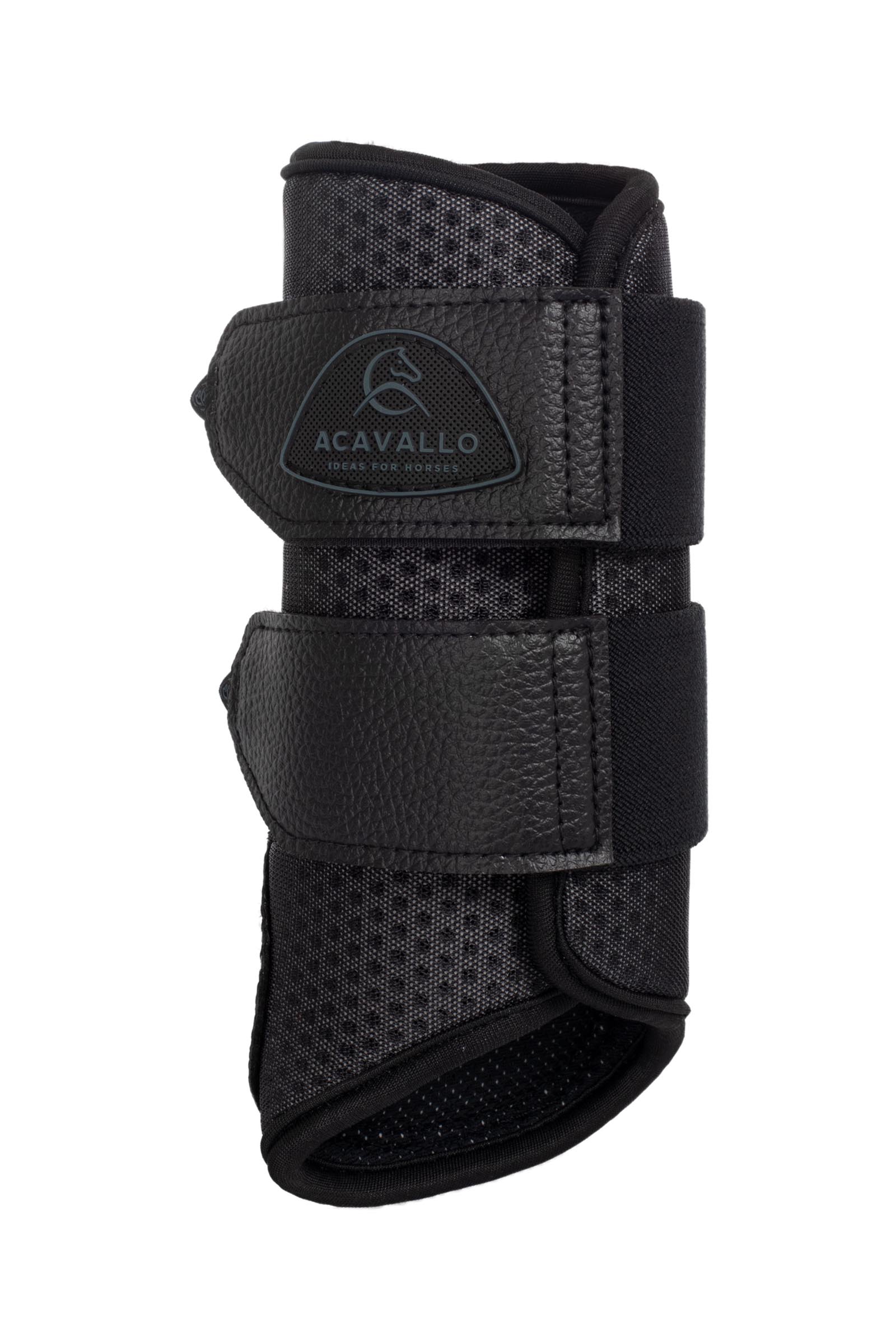 Black Acavallo Neoprene Brushing Boots, Front