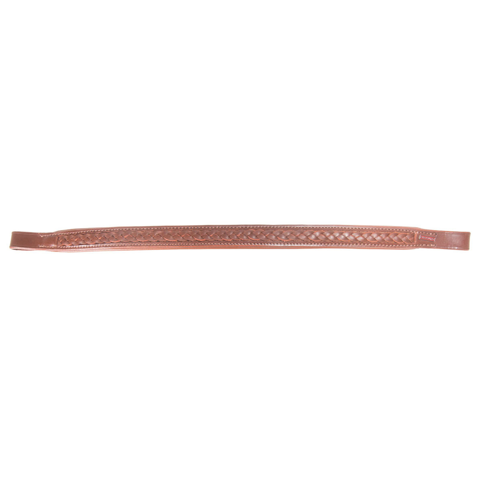Brown Karlslund Browband with braiding