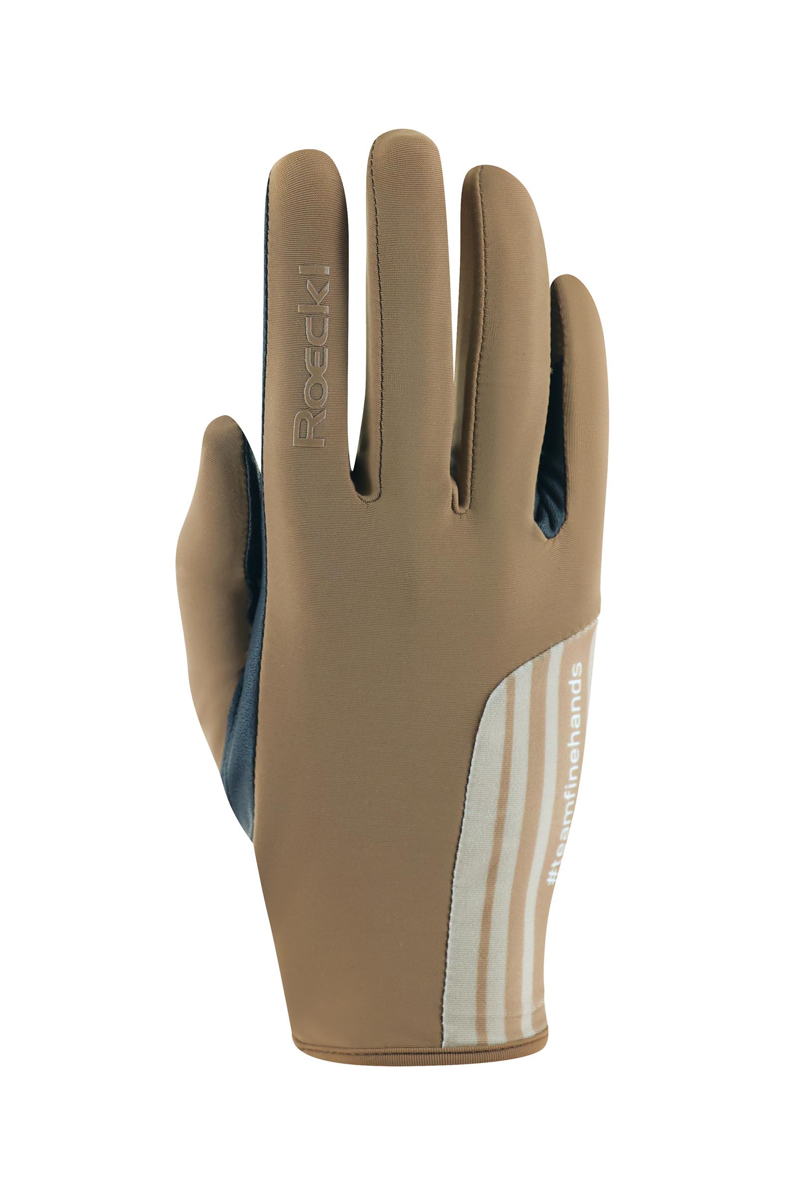 Malt Brown Roeckl Messara Riding Gloves