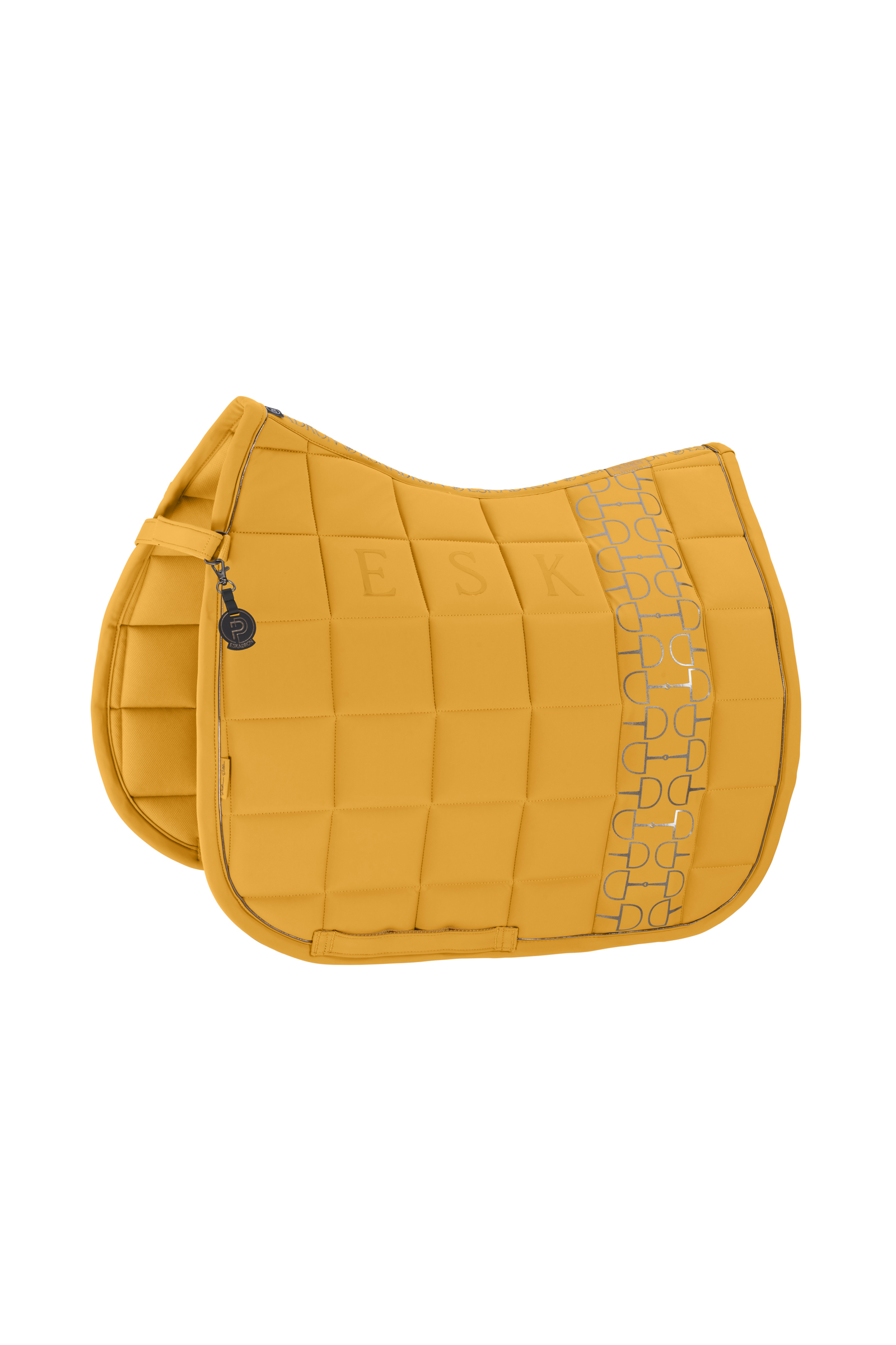 Golden Yellow Eskadron Platinum 25 Big Square Softshell Dressage Saddle Pad