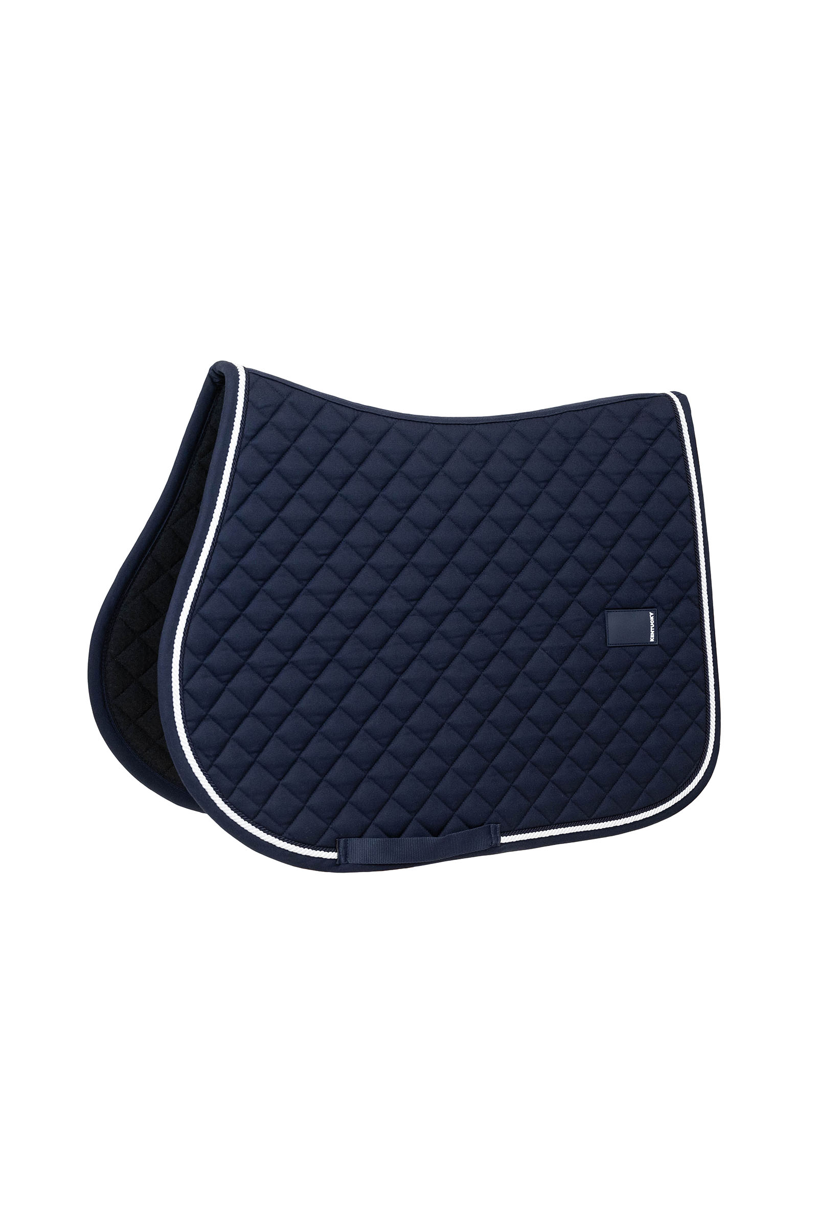 navy Kentucky Horsewear Jumping Saddle Pad Diamond Rope