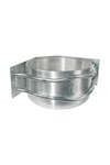 Kerbl Feed trough aluminium, round