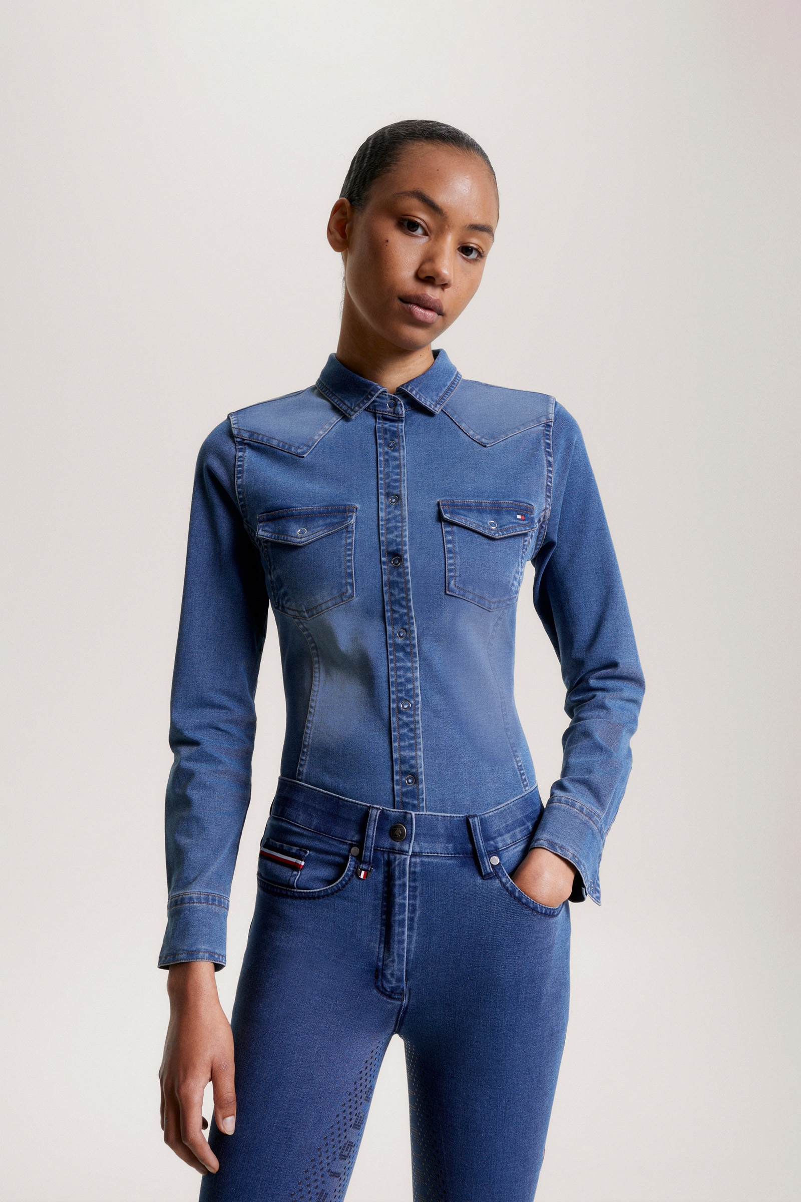 Tommy Hilfiger Equestrian Woodside Stretch Denim shirt