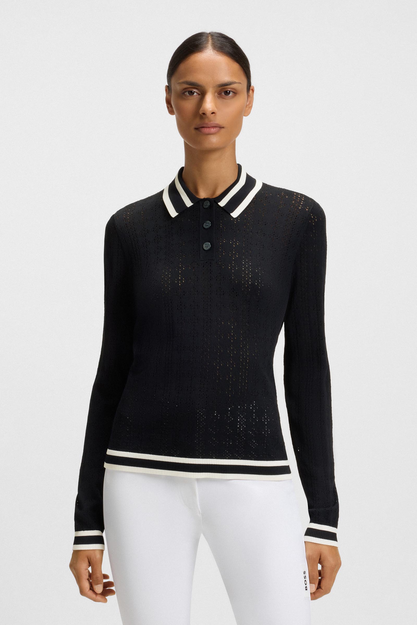 Boss Pam Womens Knitwear Polo Ajor