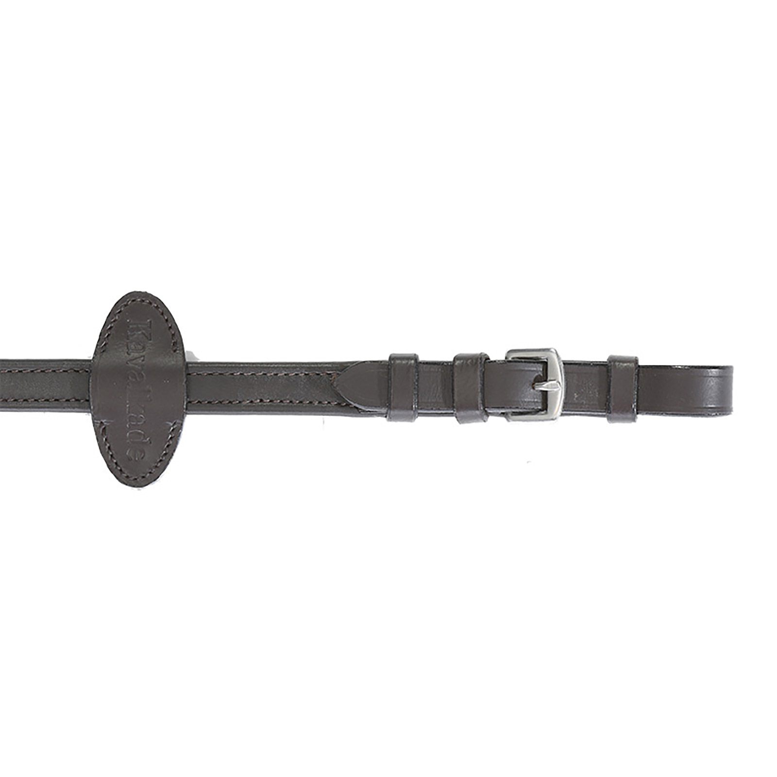 Brown Kavalkade Soft leather reins With 5 Stops, 20 mm