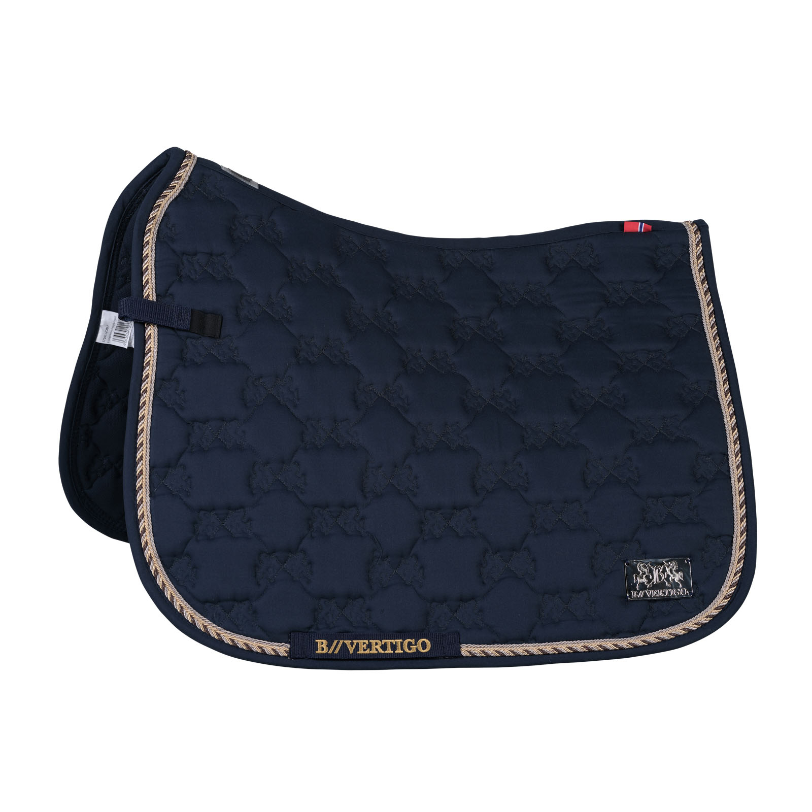 Dark Navy B Vertigo Monaco Dressage Saddle Pad