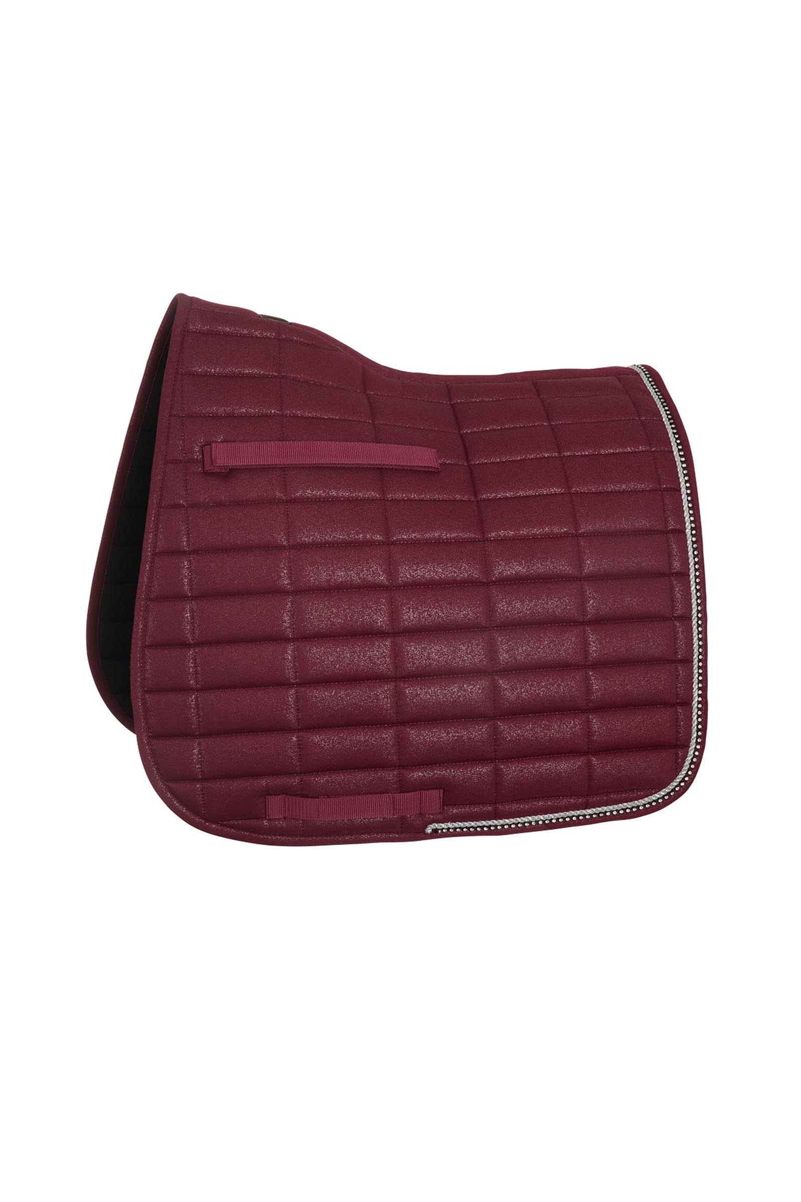 Burgundy BR Glamour Chic Dressage Saddle Pad 