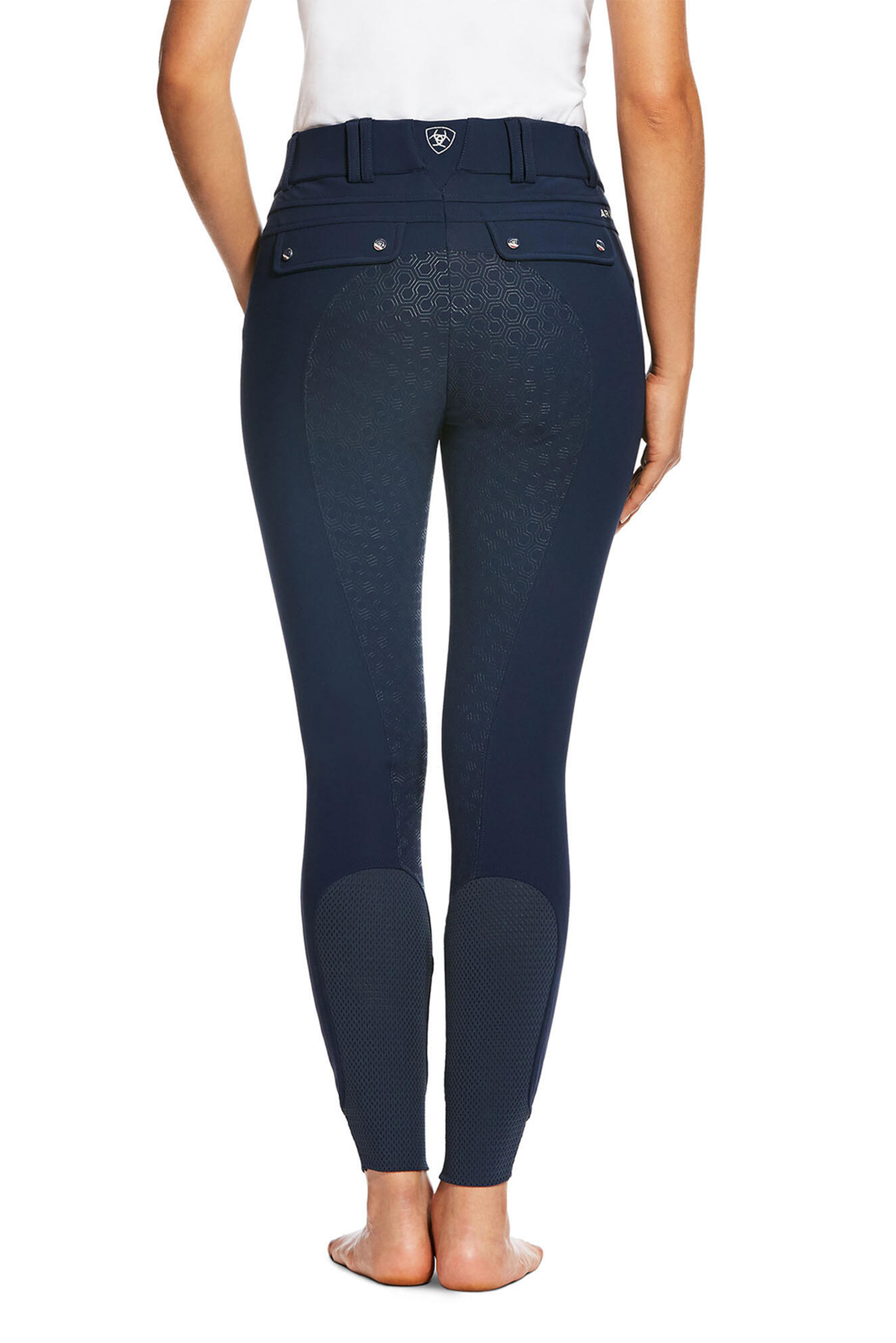 Dark Blue Ariat Tri Factor Women´s Full Seat Breeches With Silicone Grip
