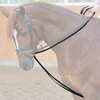 Kavalkade Webbed draw reins with leather loop
