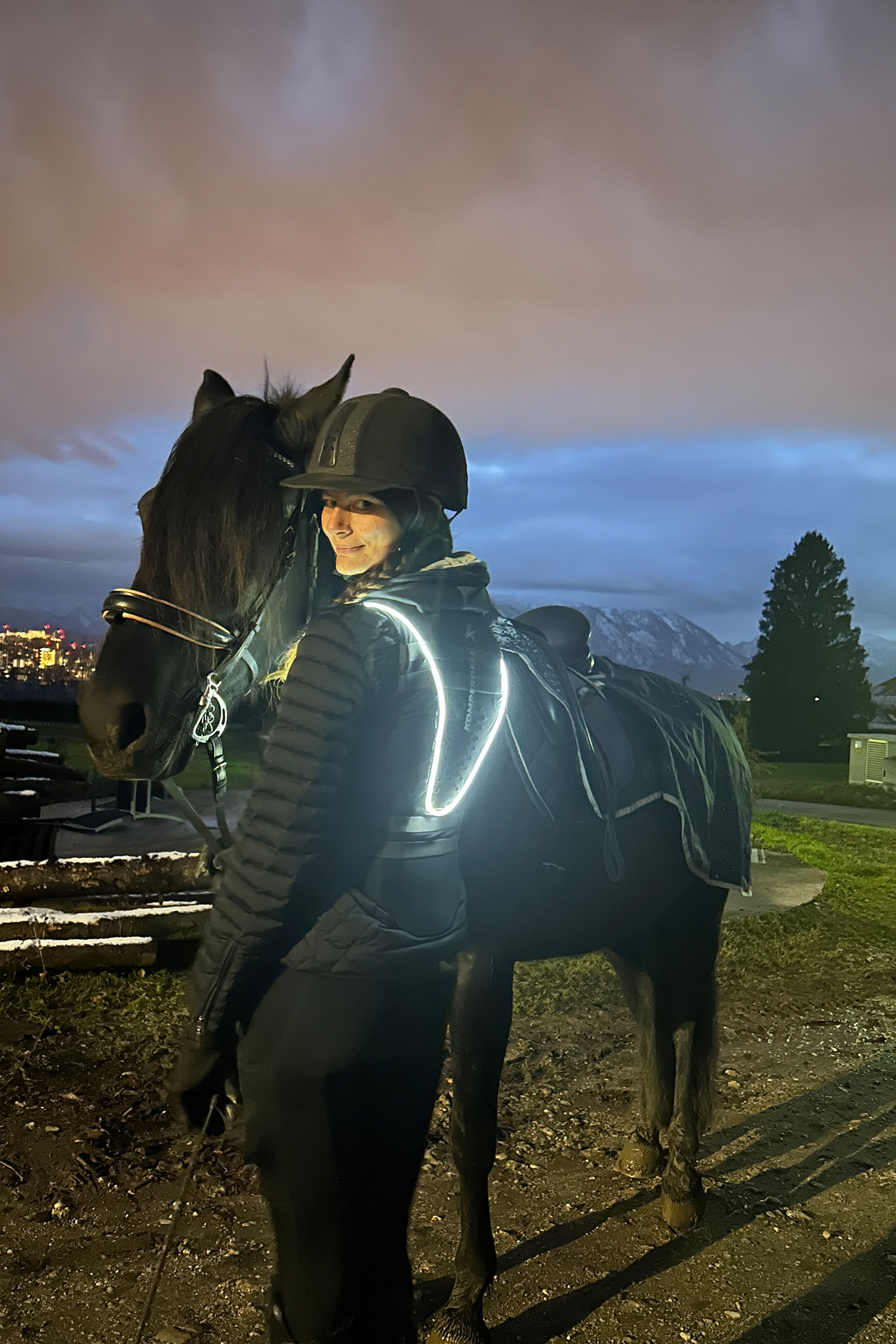 Komperdell Ballistic High Visibility FlexFit Back Protector, reversible