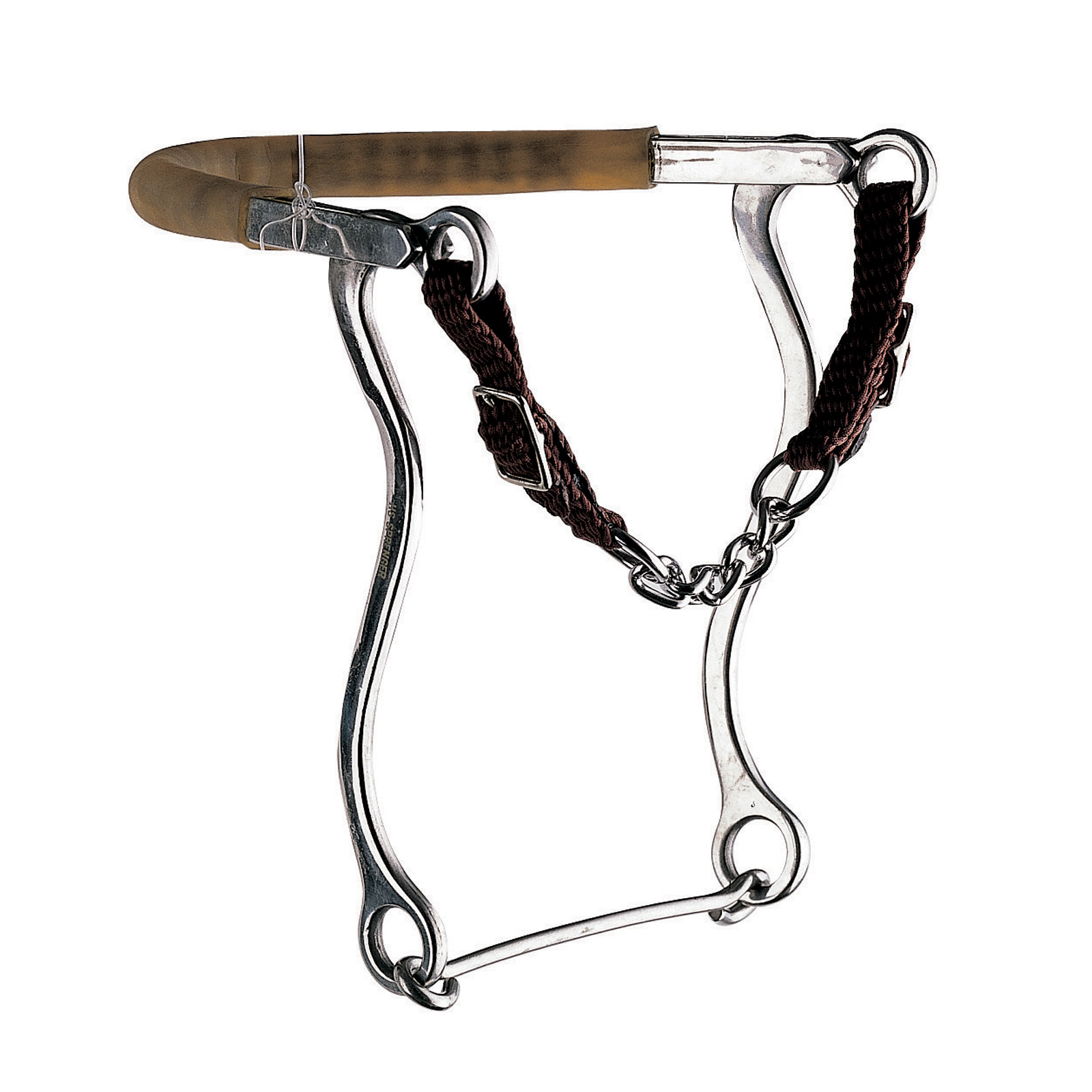 Sprenger Hackamore with curb chain and st.st. Cheeks, 31cm