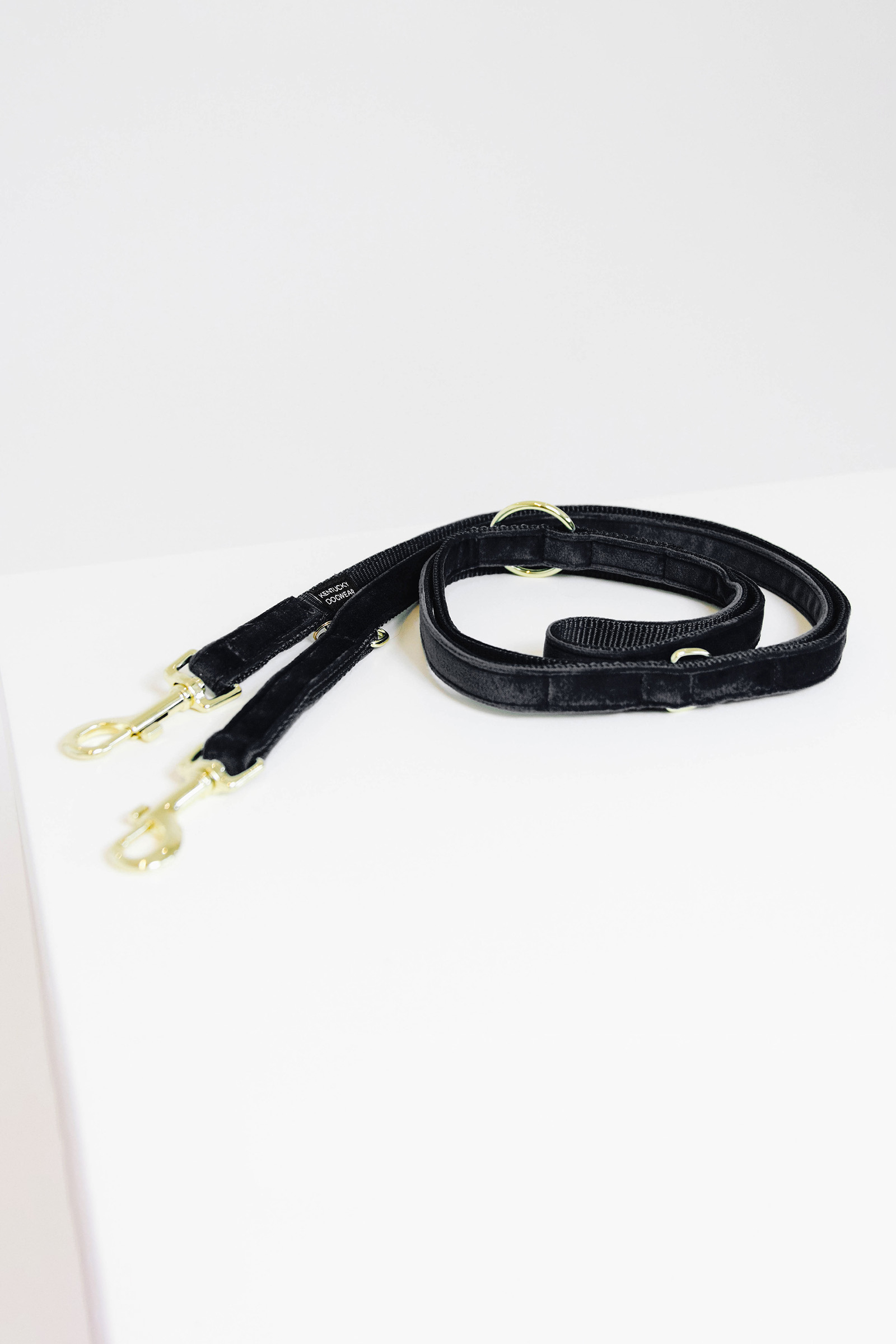 Black Kentucky Dogwear Velvet Dog Lead, 200cm