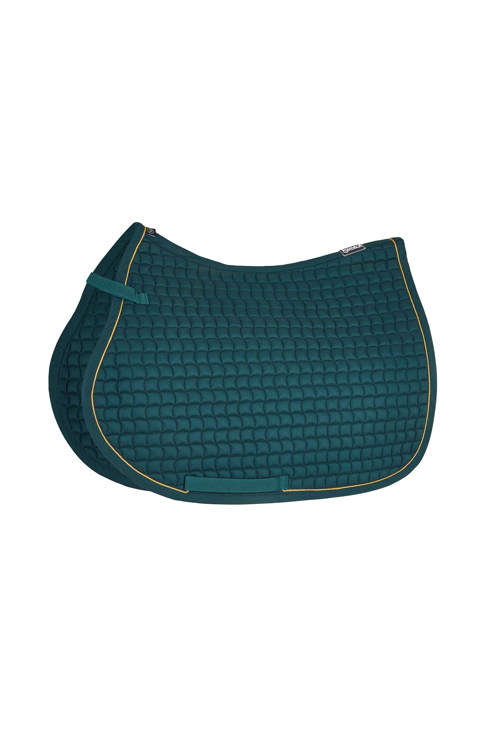 Forest Dark Green Eskadron Cotton Gold All purpose Saddle Pad