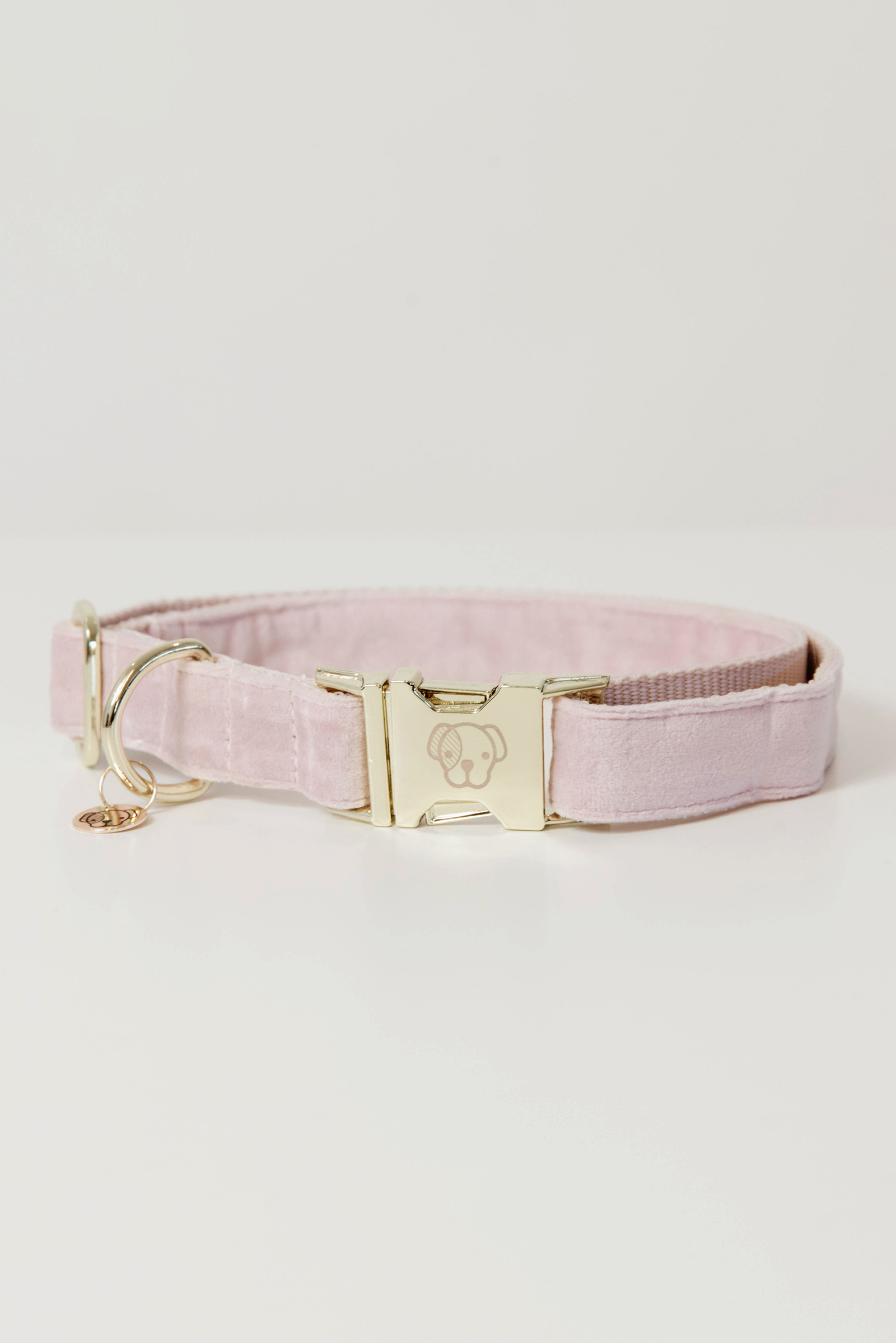 Light Pink Kentucky Dogwear Dog Collar Velvet
