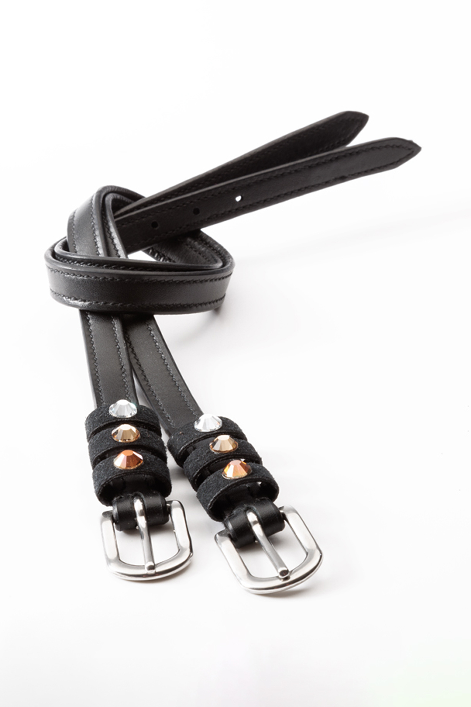 Black/Brown/White Kavalkade Seasons Dreams Spur Straps
